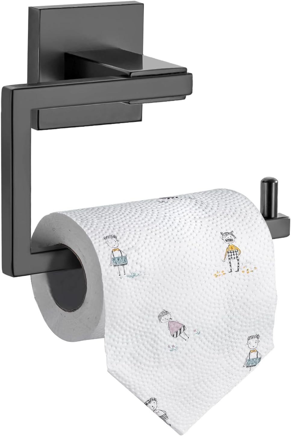 YACVCL Matte Black Stainless Steel Toilet Paper Holder