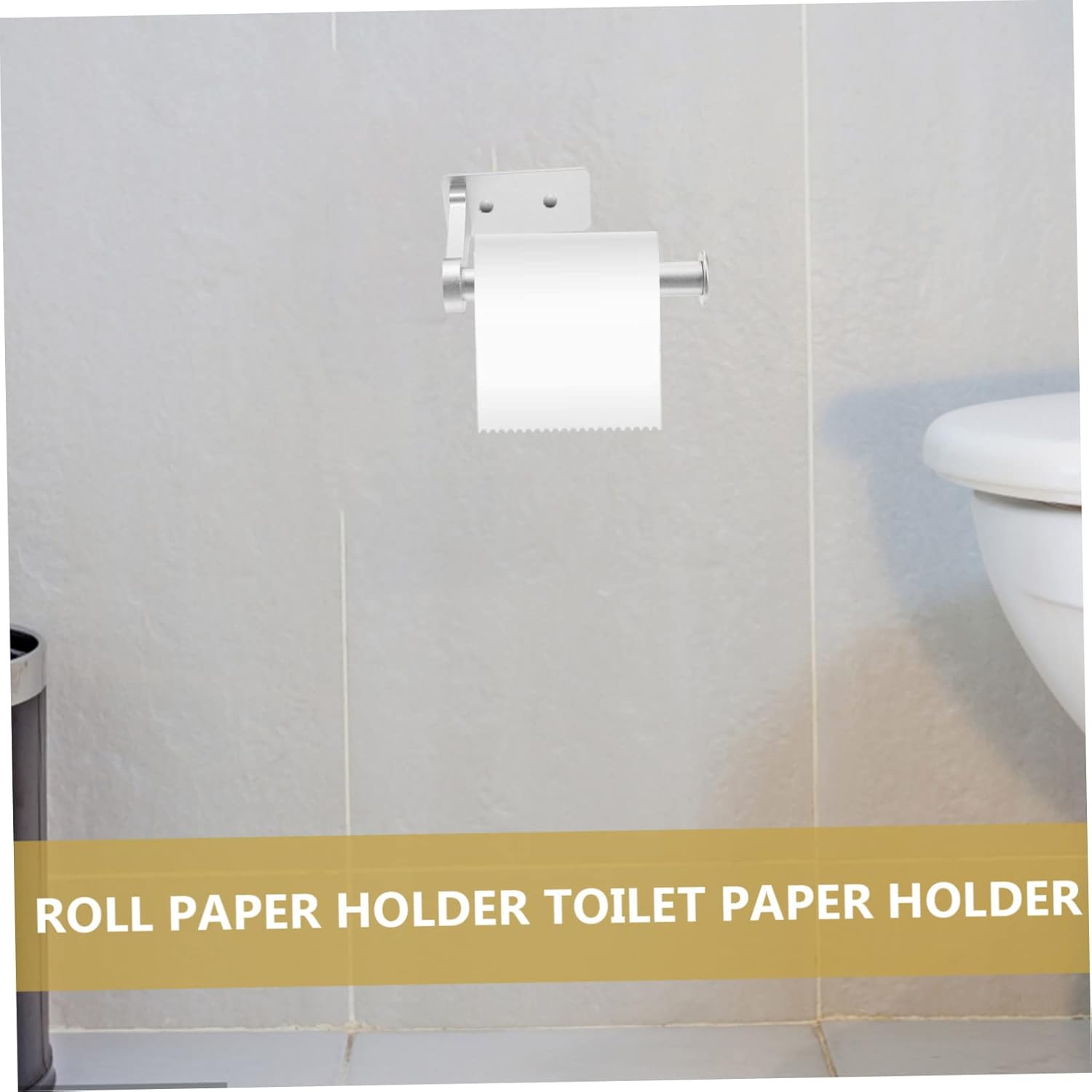 Veemoon Wall Toilet Paper Holder Space-Saving Aluminum Design