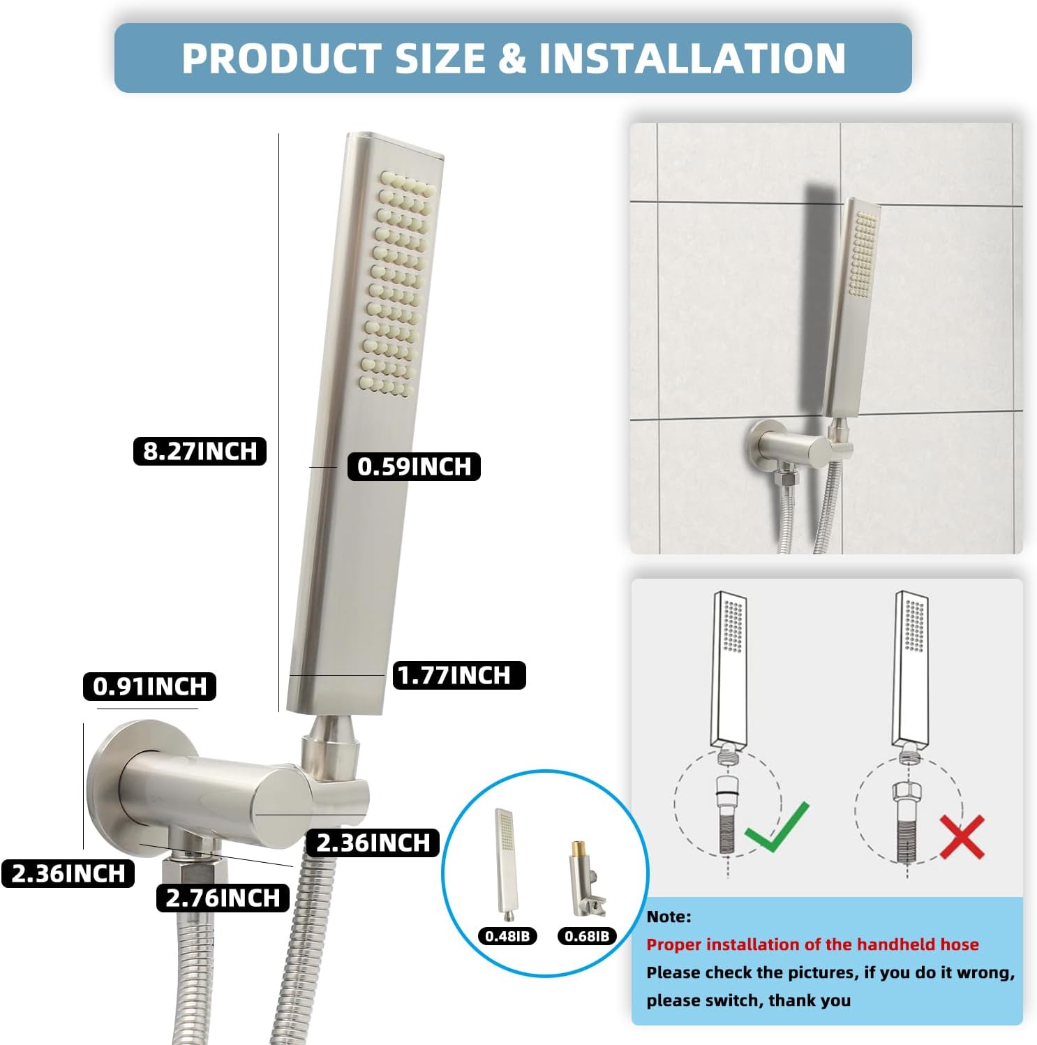 Versatile Handheld Shower Head