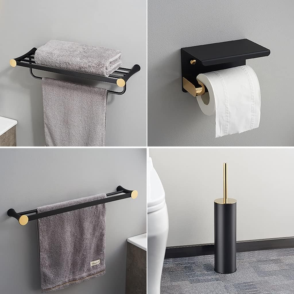ANNBKA All Copper Bathroom Towel Rack Set