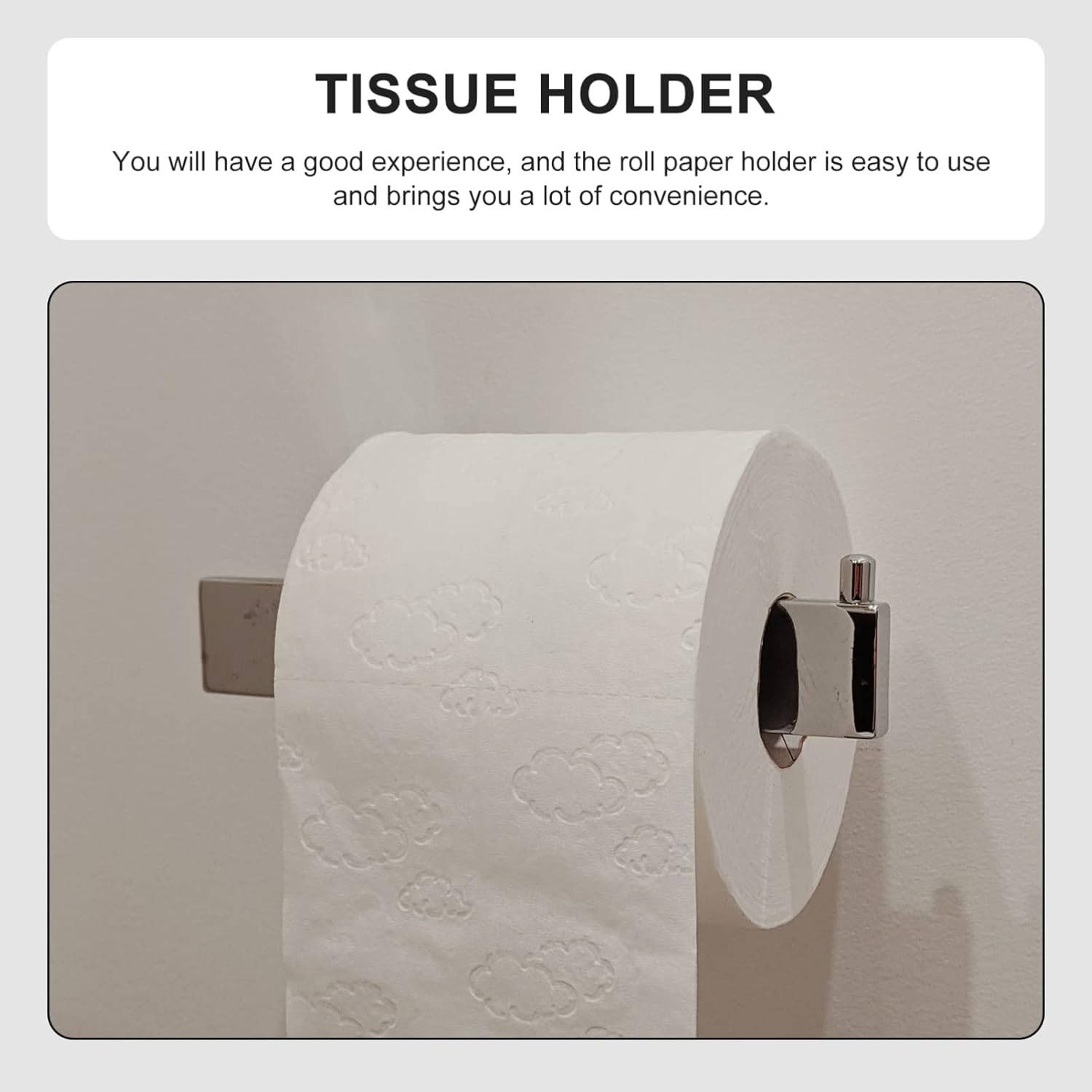 Stylish Wall-Mounted Toilet Paper Holder