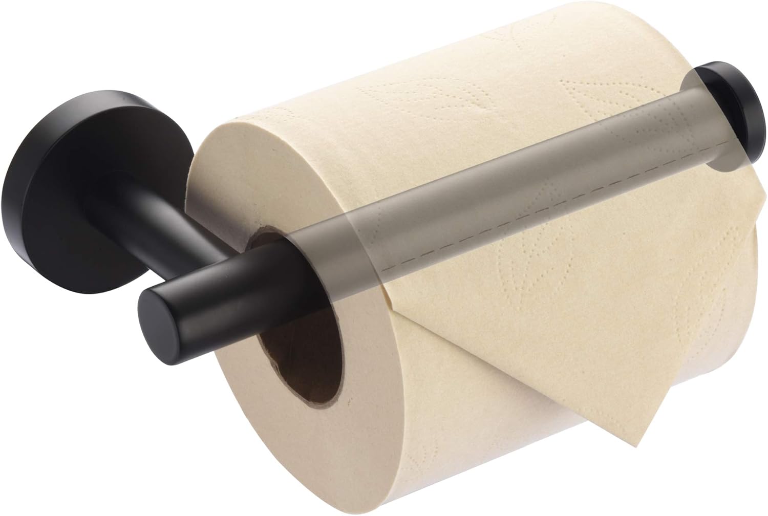 Rainovo Toilet Paper Holder Matte Black Rustproof