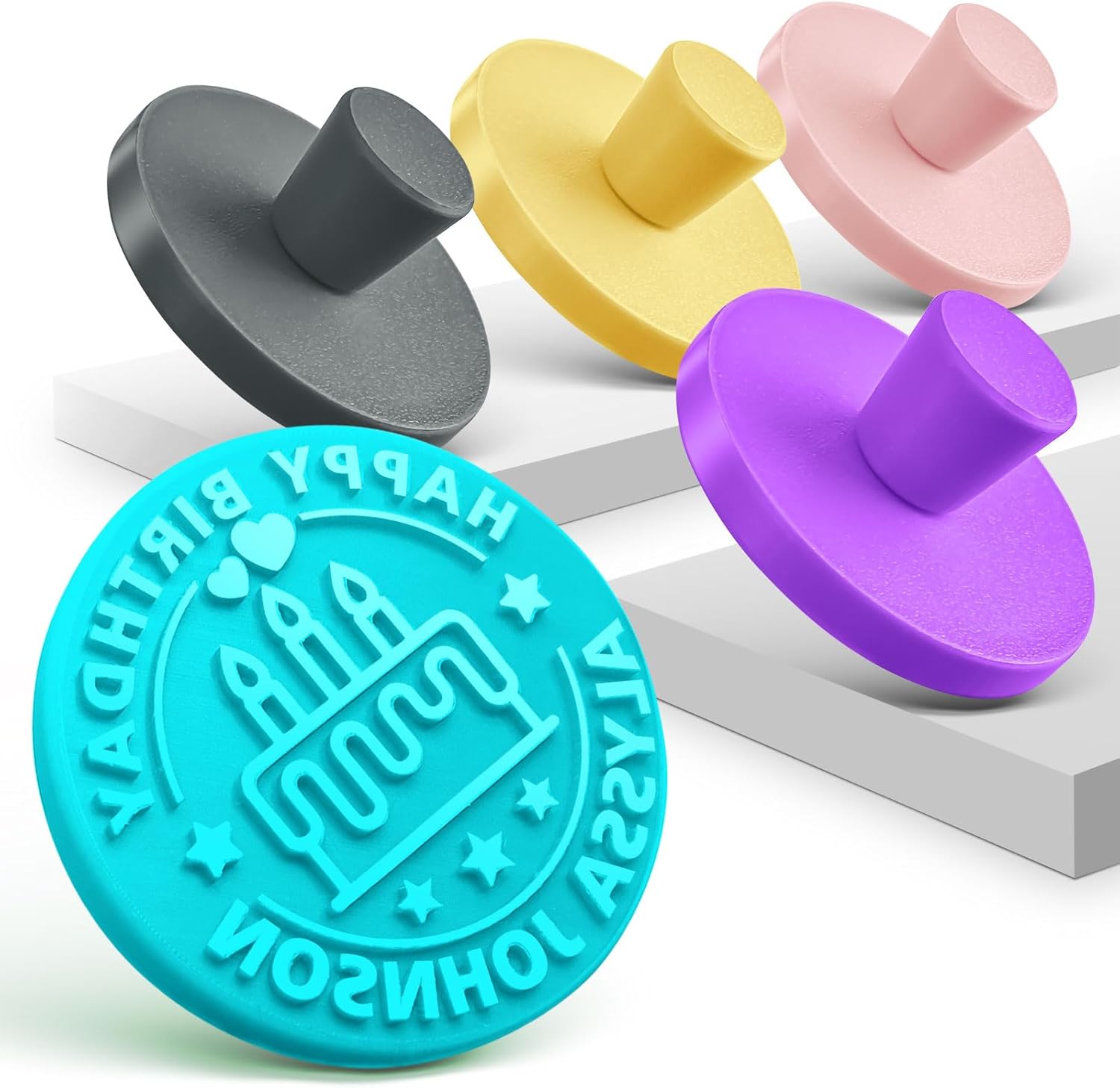 HOPELF Personalized 3D Cookie Stamp Mold Kit 1