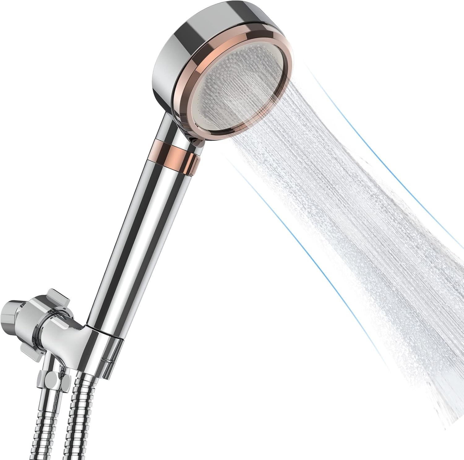 High-Pressure Handheld Shower Head Anti-Clog Nozzles