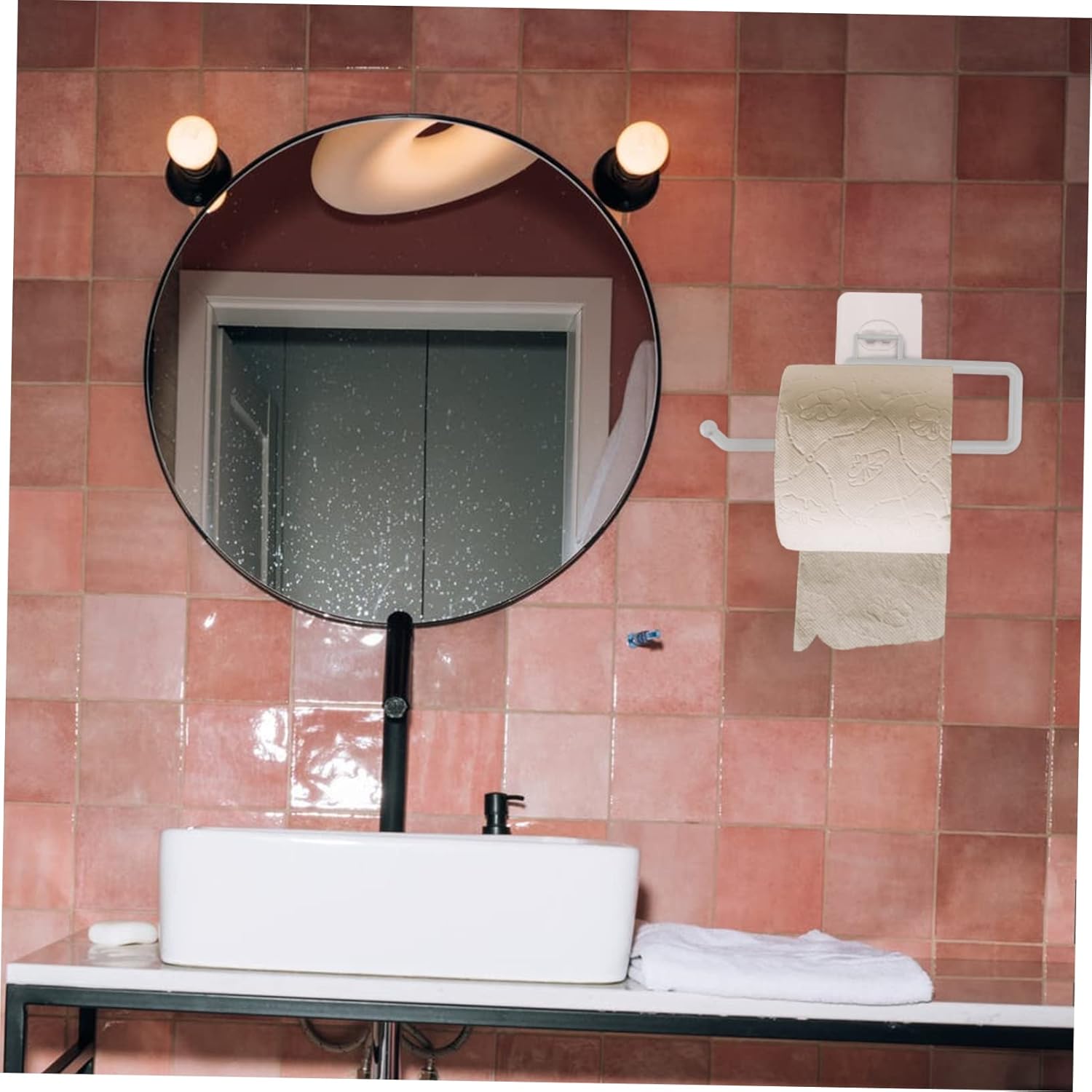 Wall Mounted Toilet Paper Holder - Durable Stylish Space-Saving Design