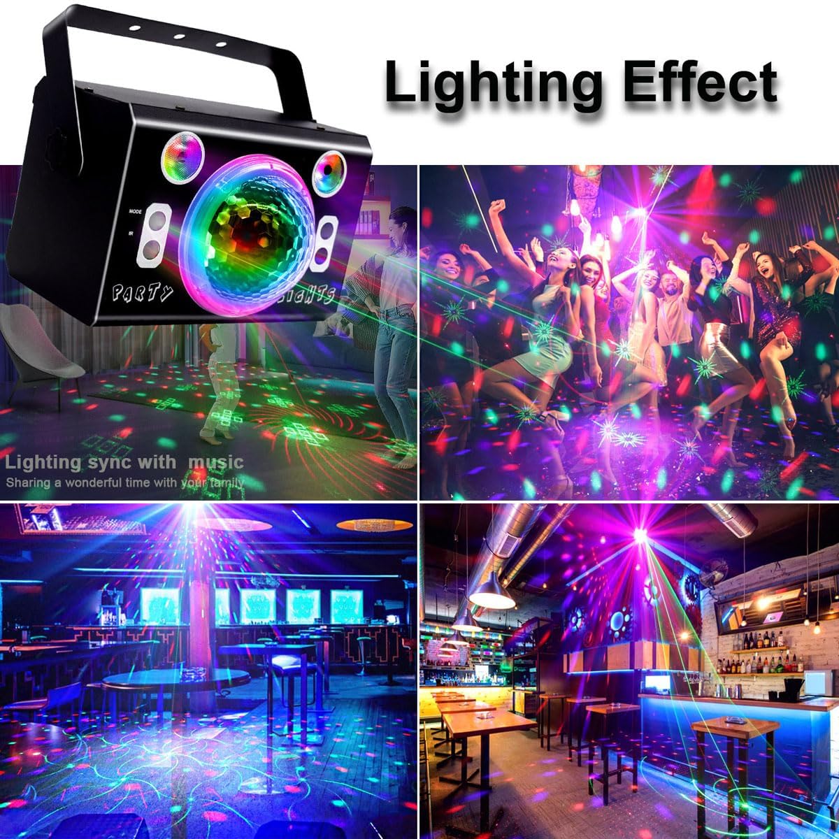 kismee LED Disco Ball Strobe Light with Remote Control