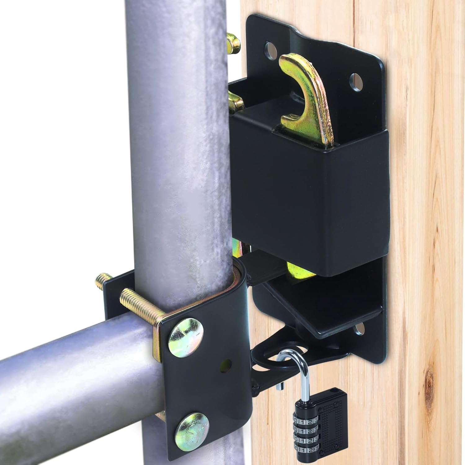 Gelaska 2-Way Gate Latch Durable Easy to Install