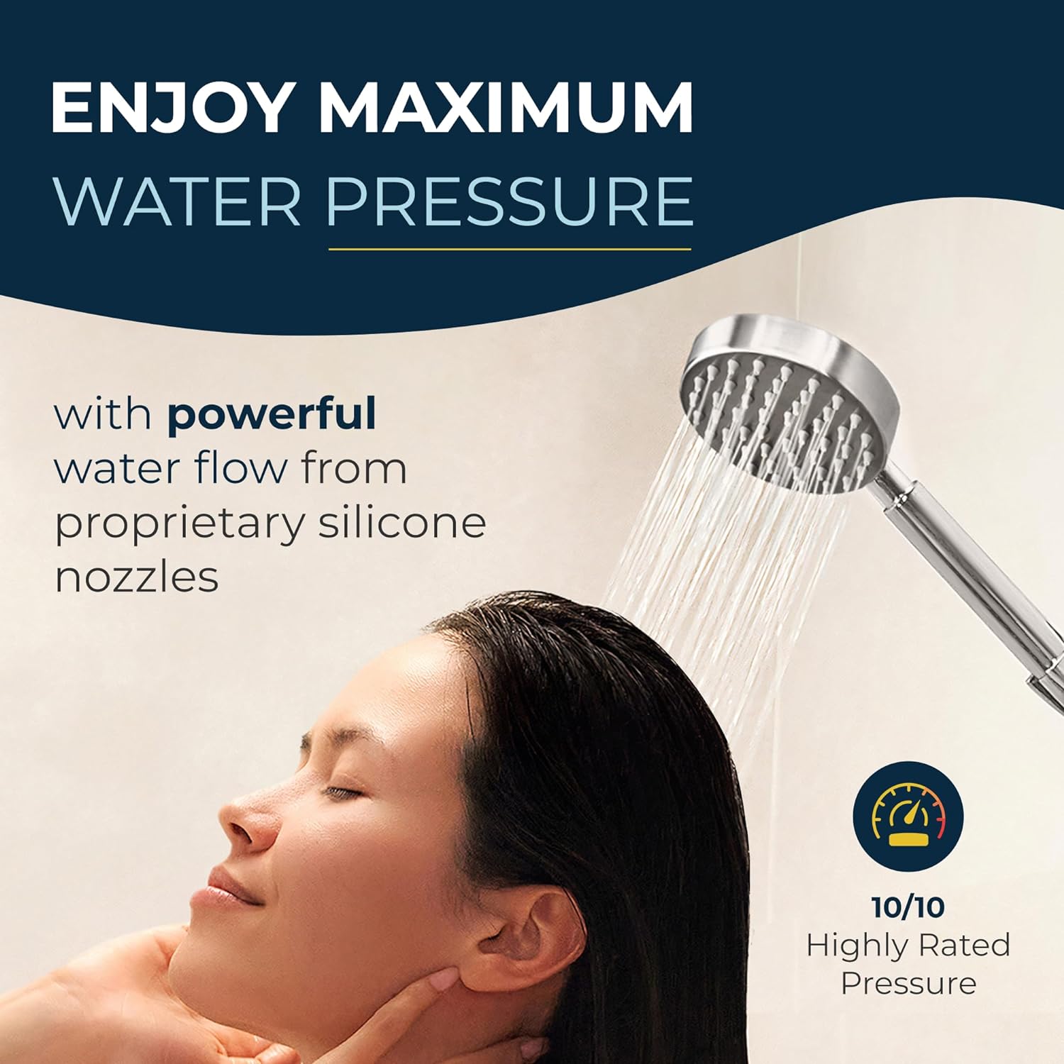 Premium All-Metal Handheld Shower Head