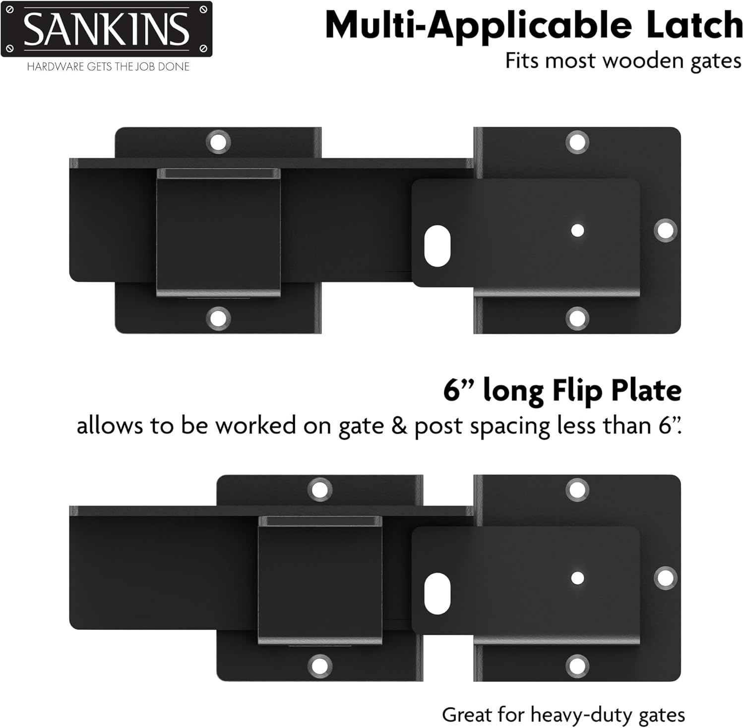 Heavy Duty Flip Gate Latch for Outdoor Use