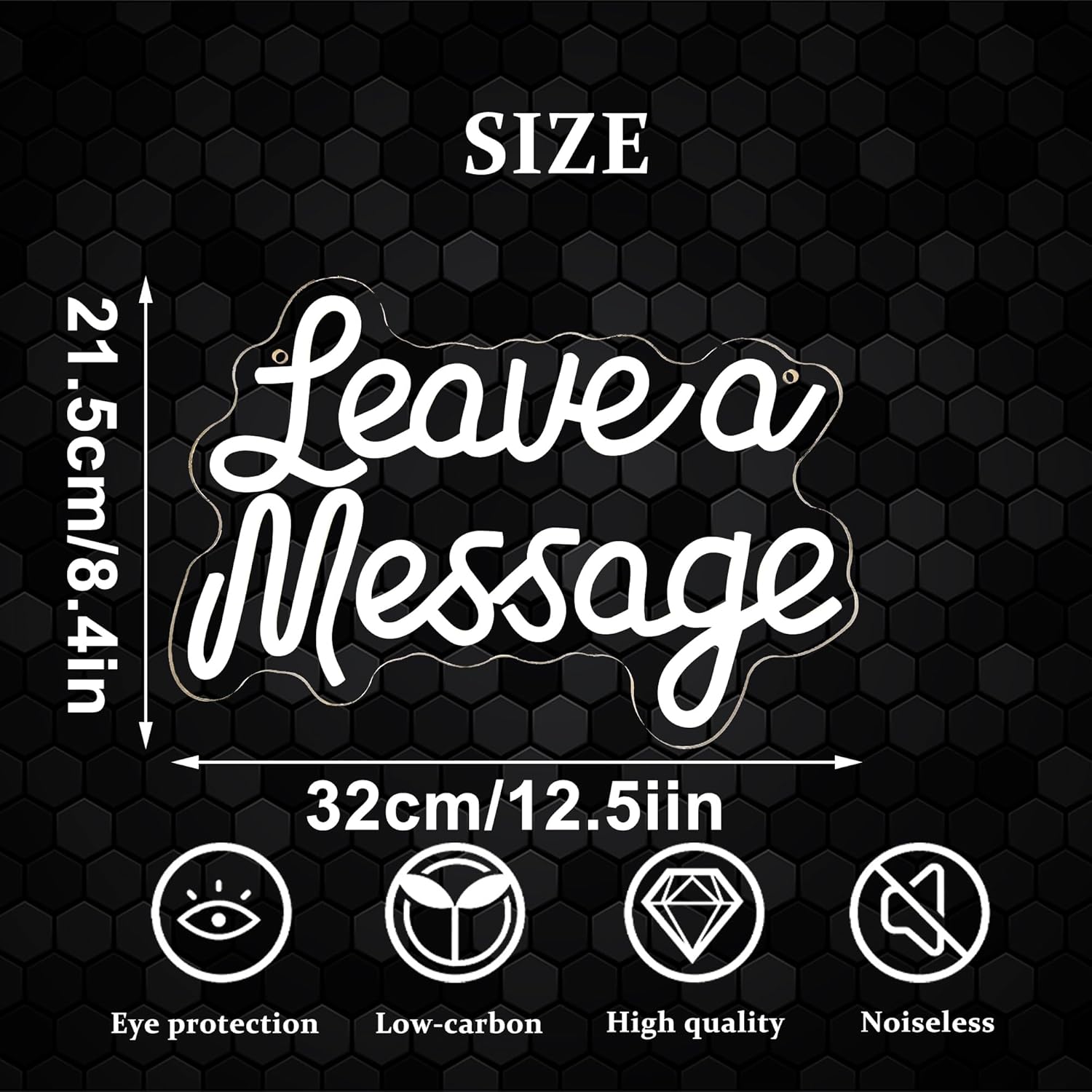 Dracey Leave a Message Neon Sign Wall Decor