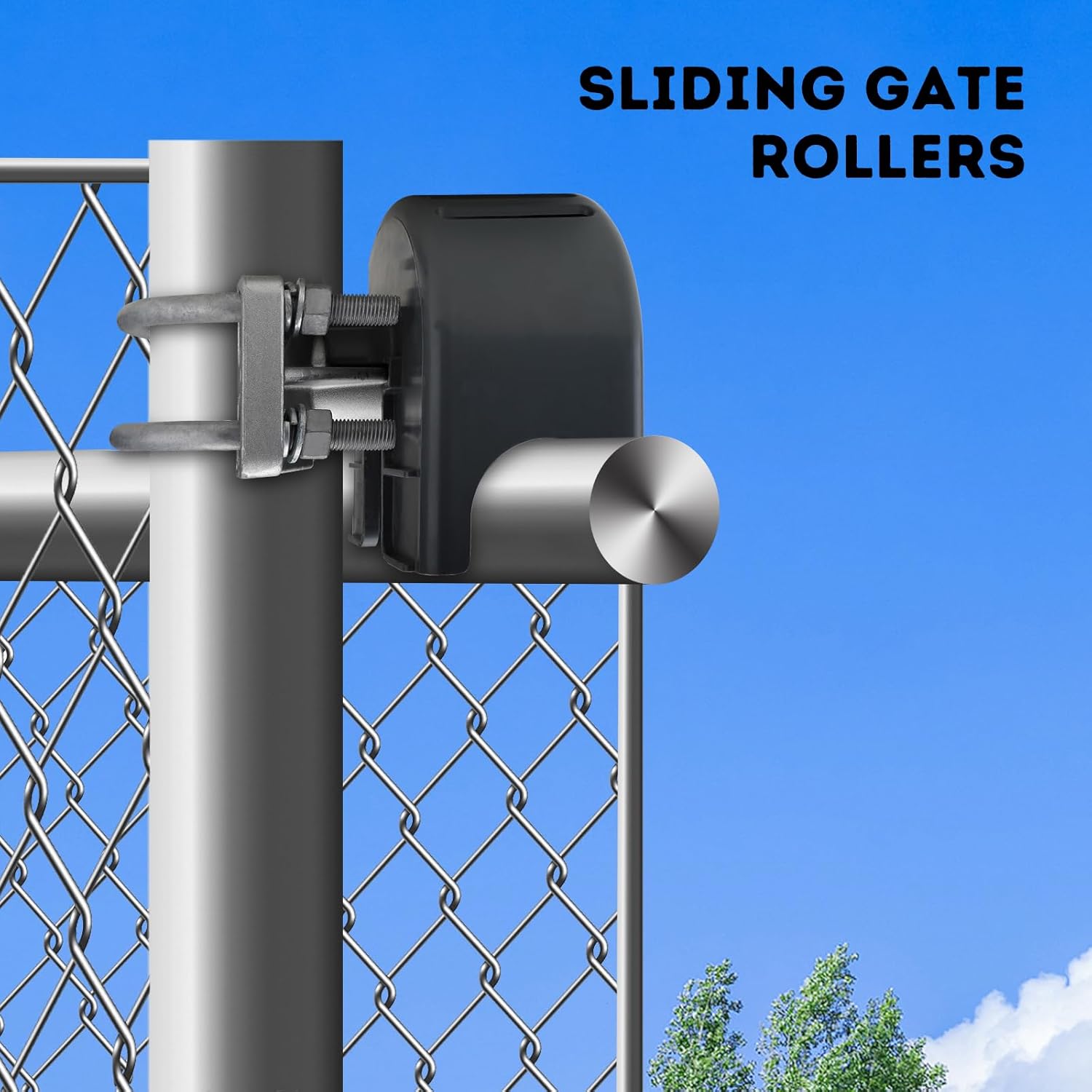 Versatile 4 Round Post Fence Gate Roller
