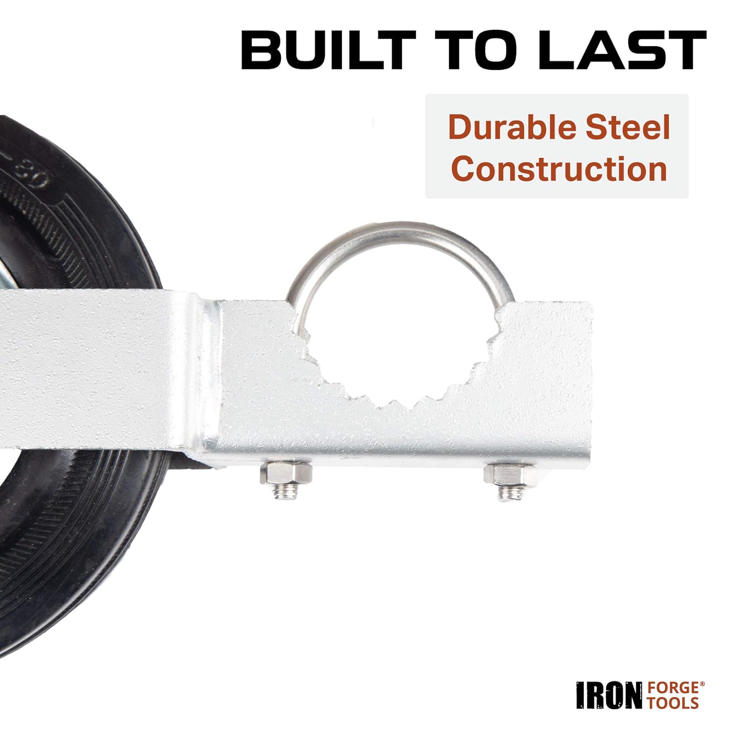 Durable 6-Inch Steel Fence Gate Wheel
