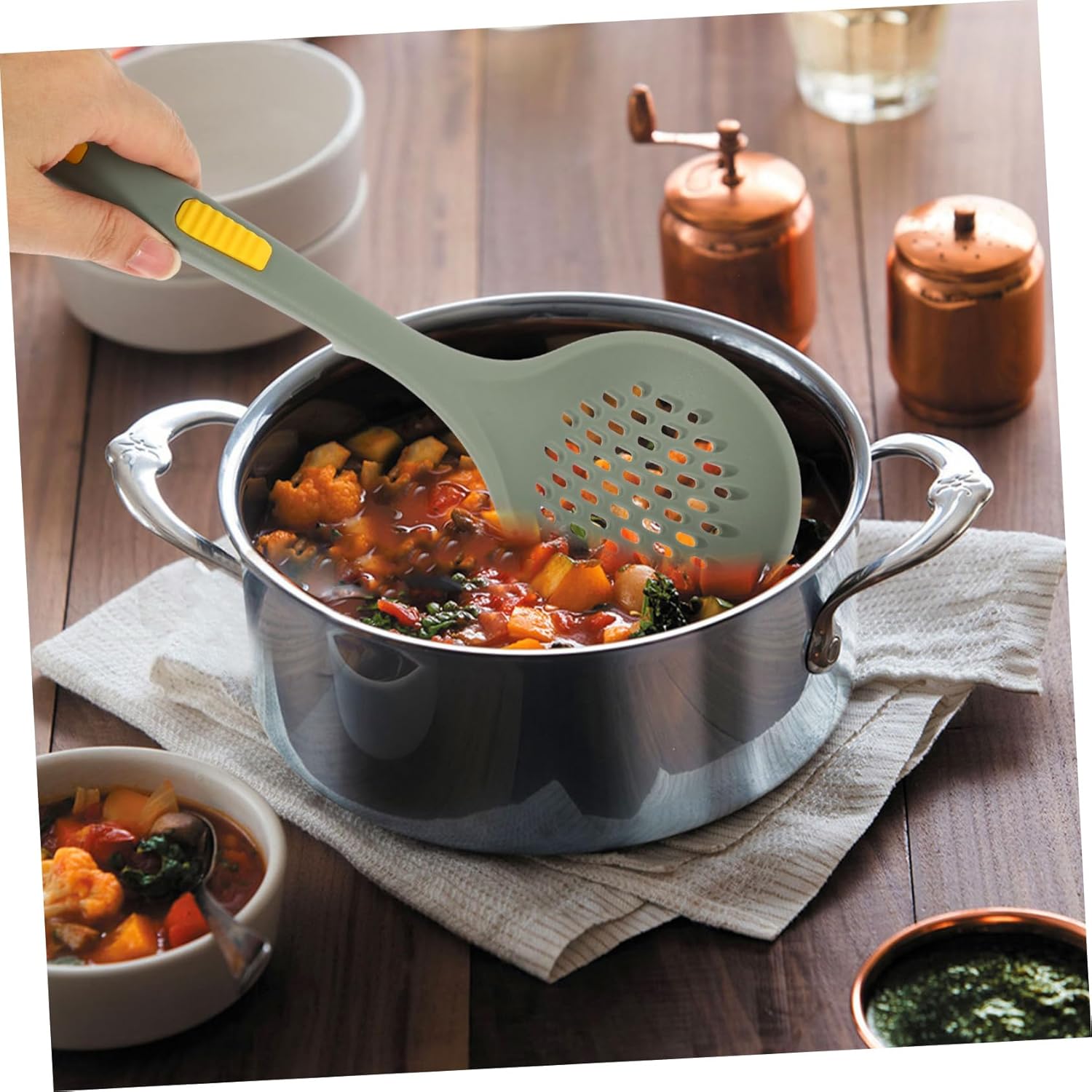 VINTORKY Multi-Functional Colander Spoon for Noodles and Fries