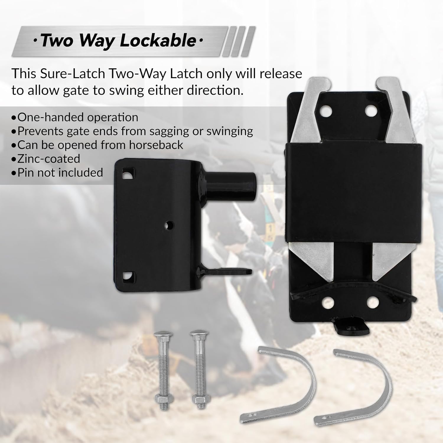 Evylnorrs 2-Way Gate Latch