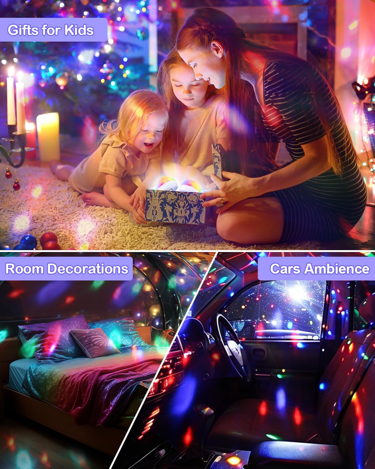 Luditek USB Mini Disco Ball Light with Sound Activation 1