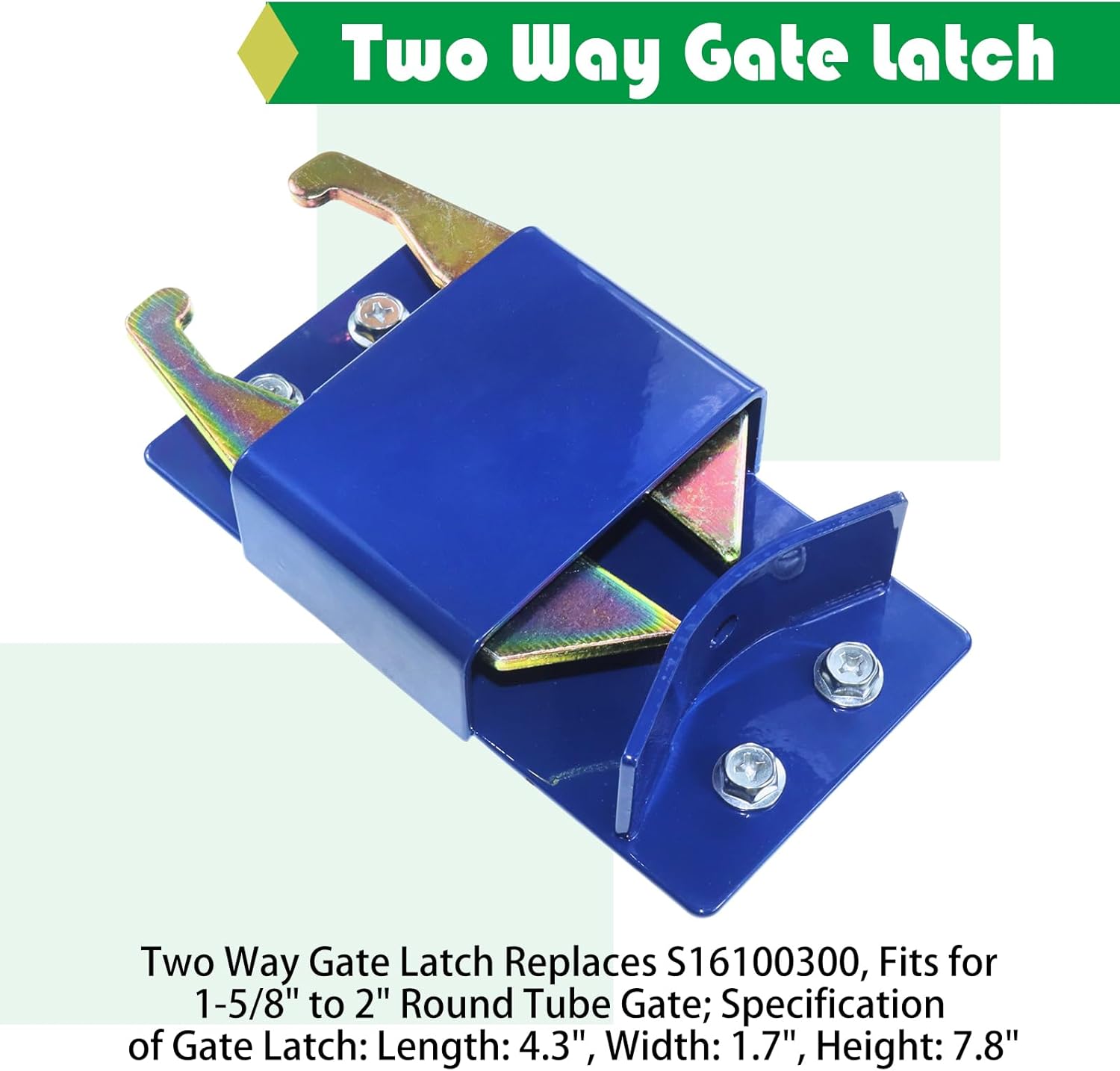 Heavy Duty 2-Way Farm Gate Latch for Metal Gates