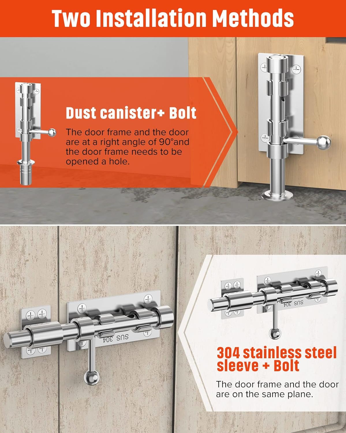 SecurePath Heavy Duty Barn Door Latch Hardware