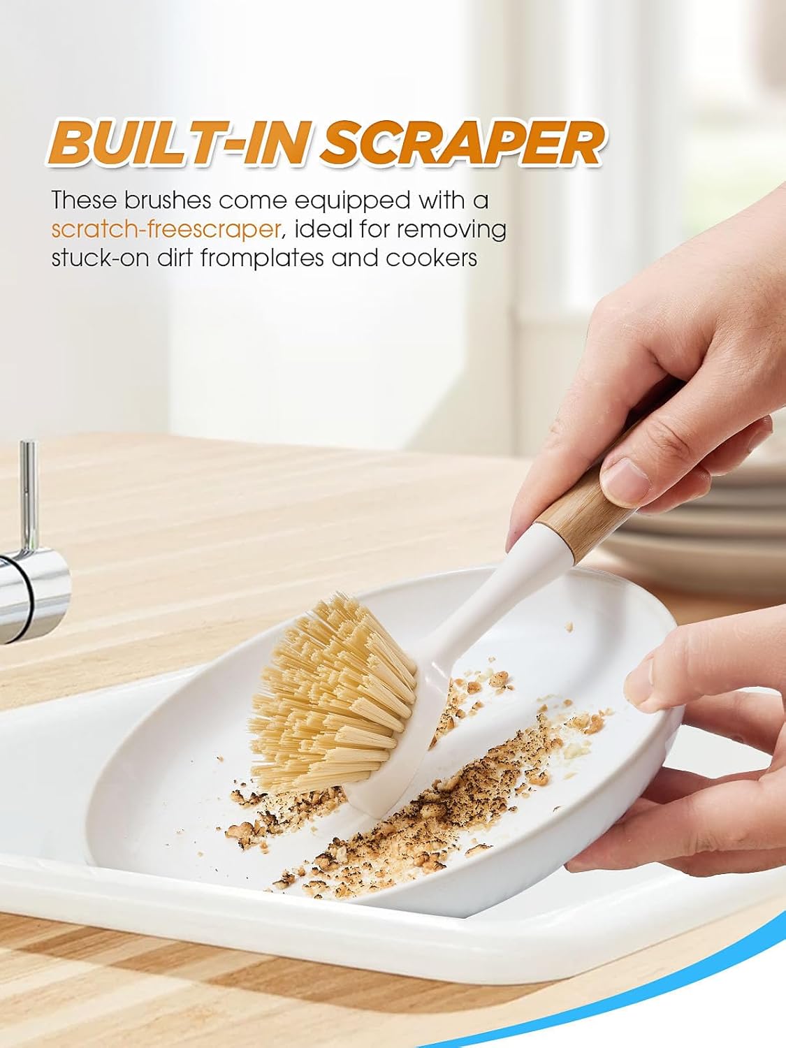 CLUEAPOP Kitchen Brushes for Meat Chopper and More