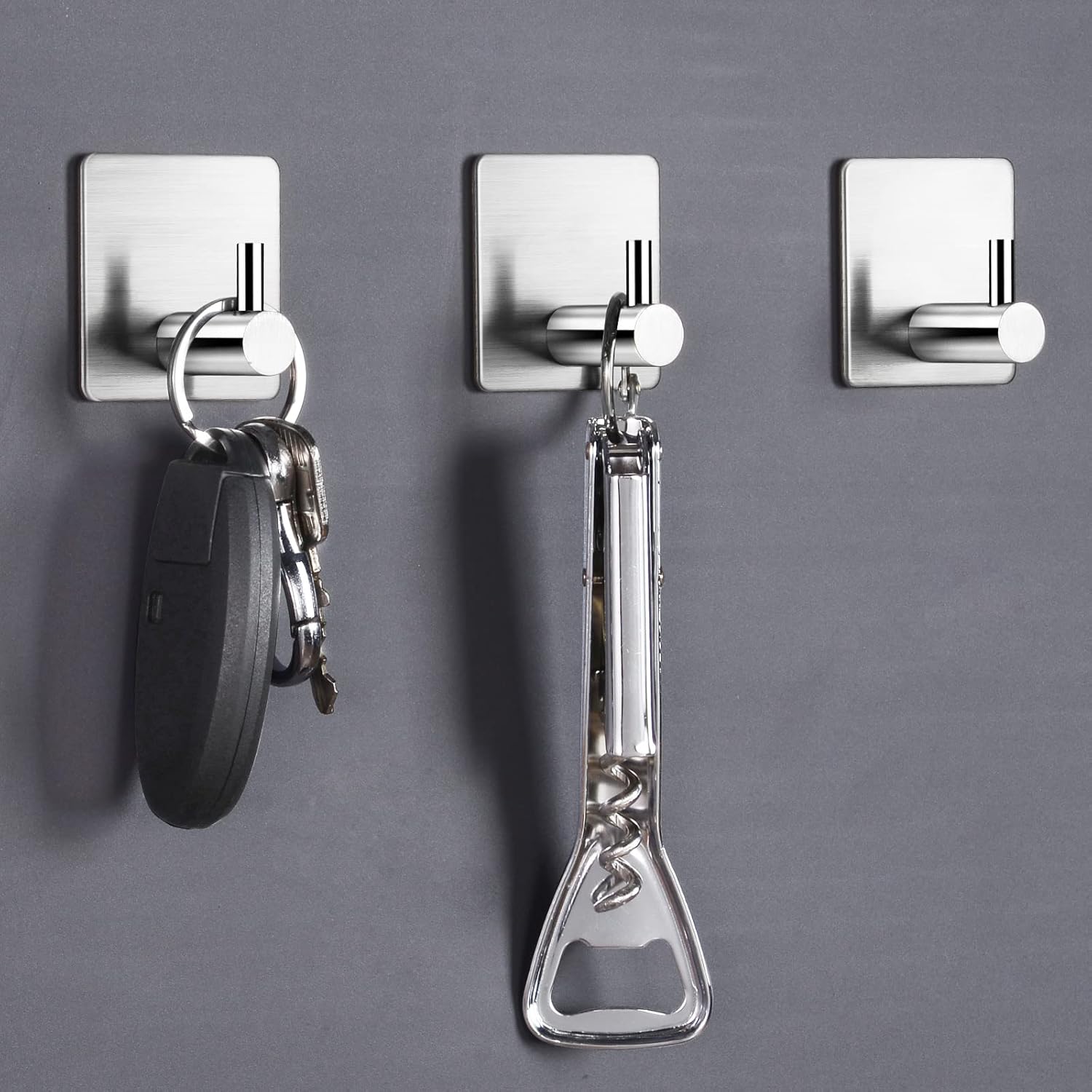 Self Adhesive Hooks for Hanging Coats and Towels