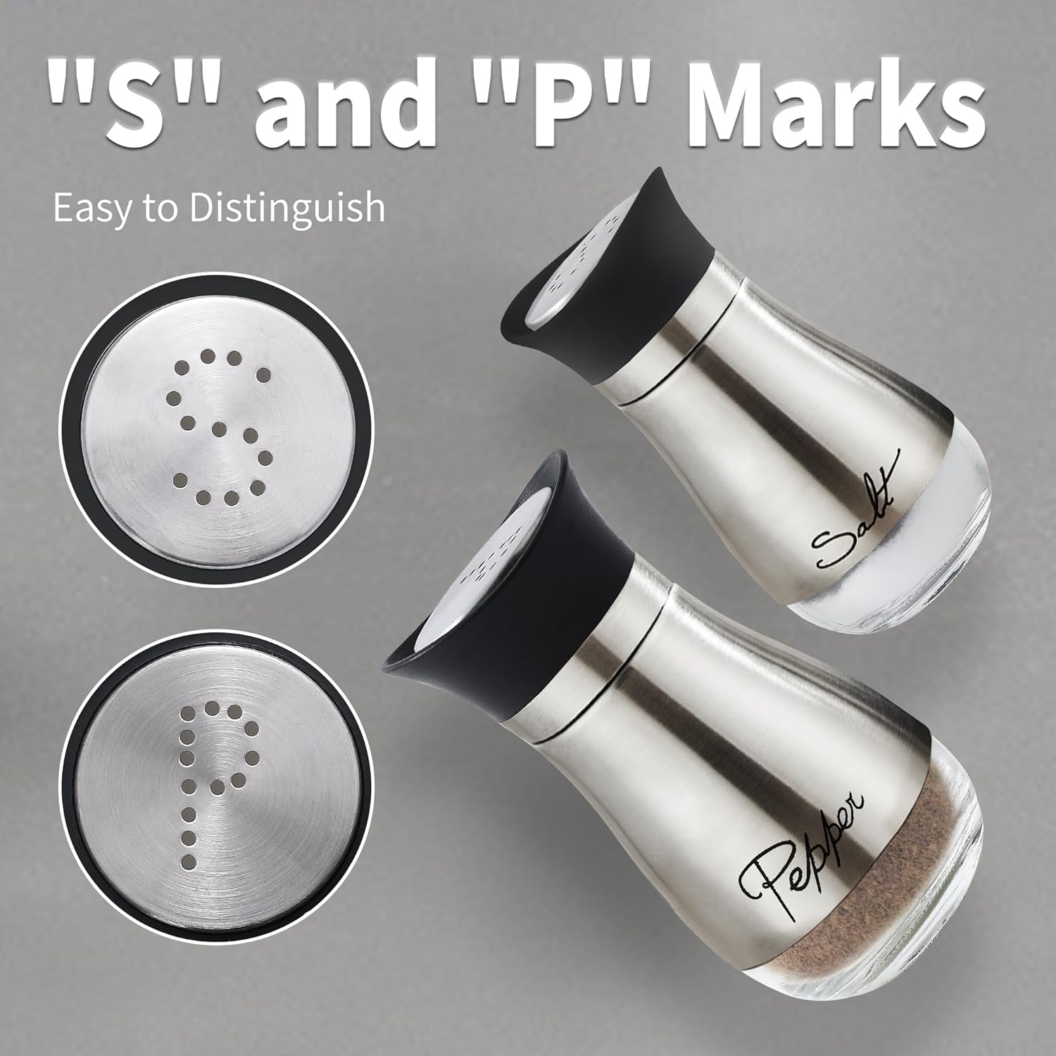 Lonffery Salt and Pepper Shakers Set Set of 2