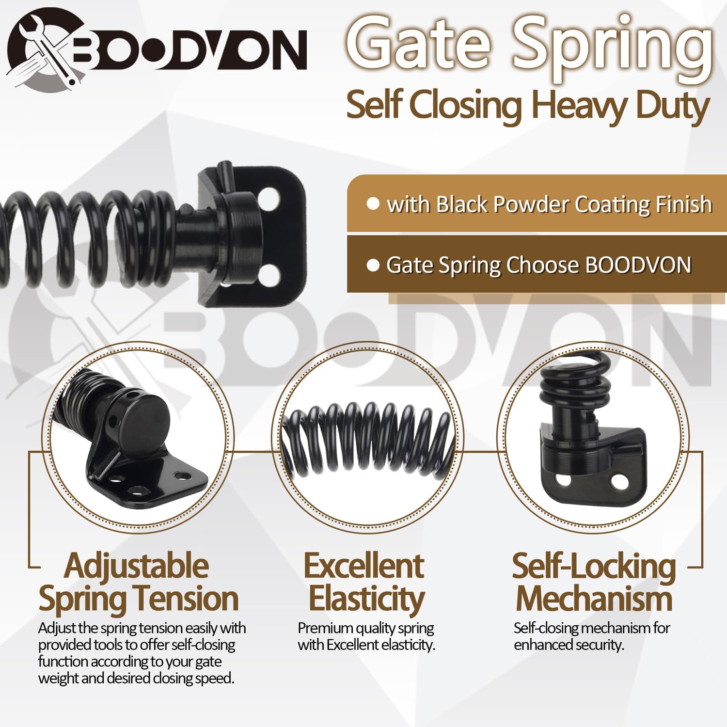 11-12 Gate Spring Self-Closing High-Quality Steel Door Spring