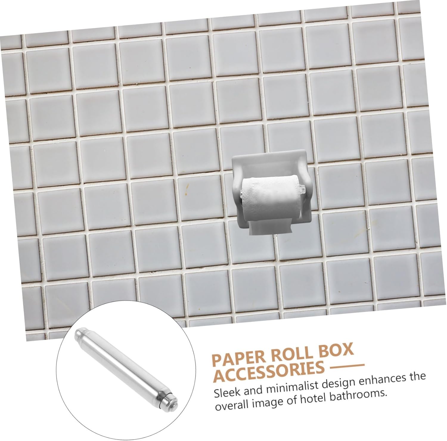 WEKAMOS Toilet Paper Roller Holder Replacement Rod Stainless Steel