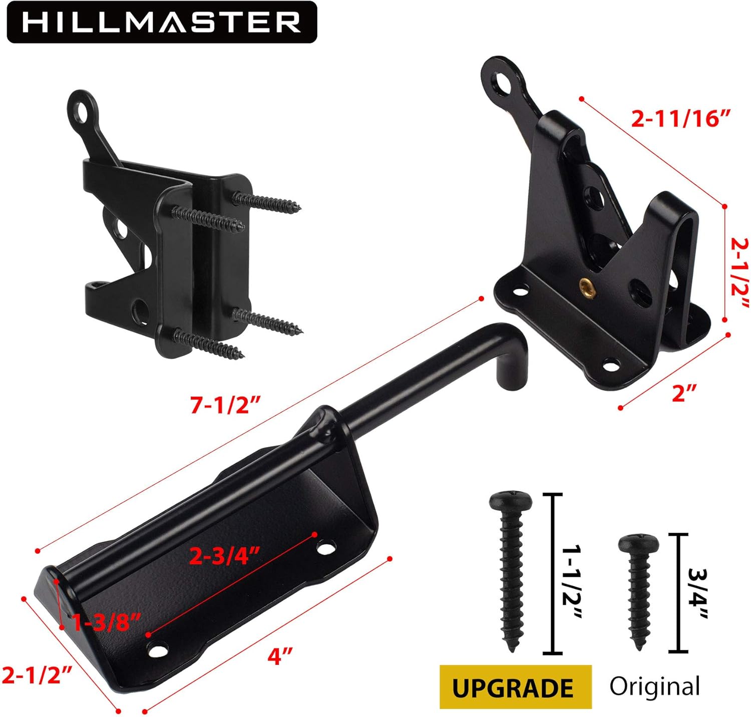 HillMaster Heavy Duty Automatic Gate Latch with Pull String
