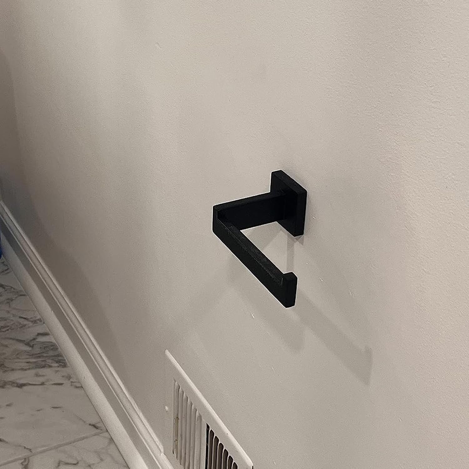 Matte Black Toilet Paper Holder - Durable Stainless Steel Wall Mount