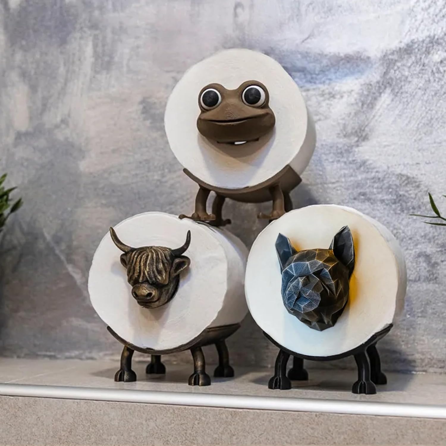 Meideli Funny Sheep Toilet Paper Holder