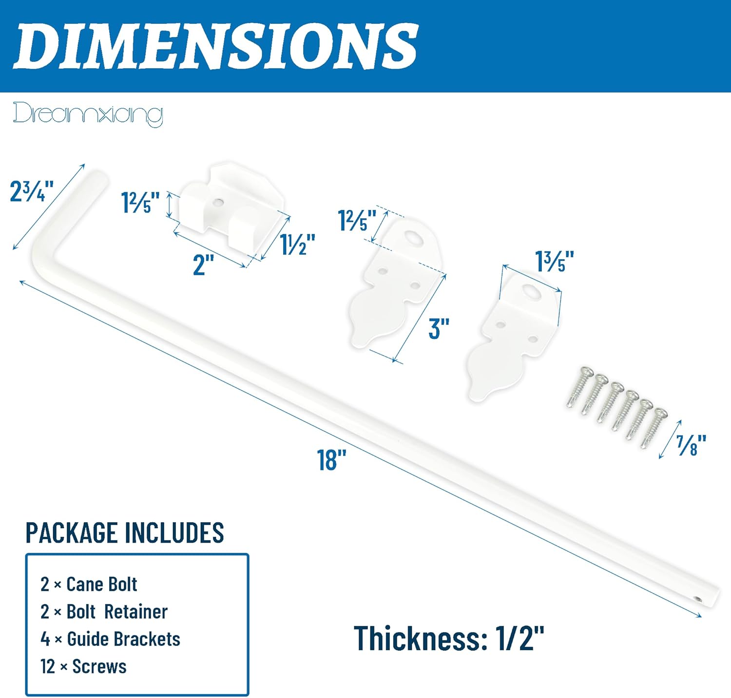 Heavy Duty Gate Drop Rods for Wood Fences