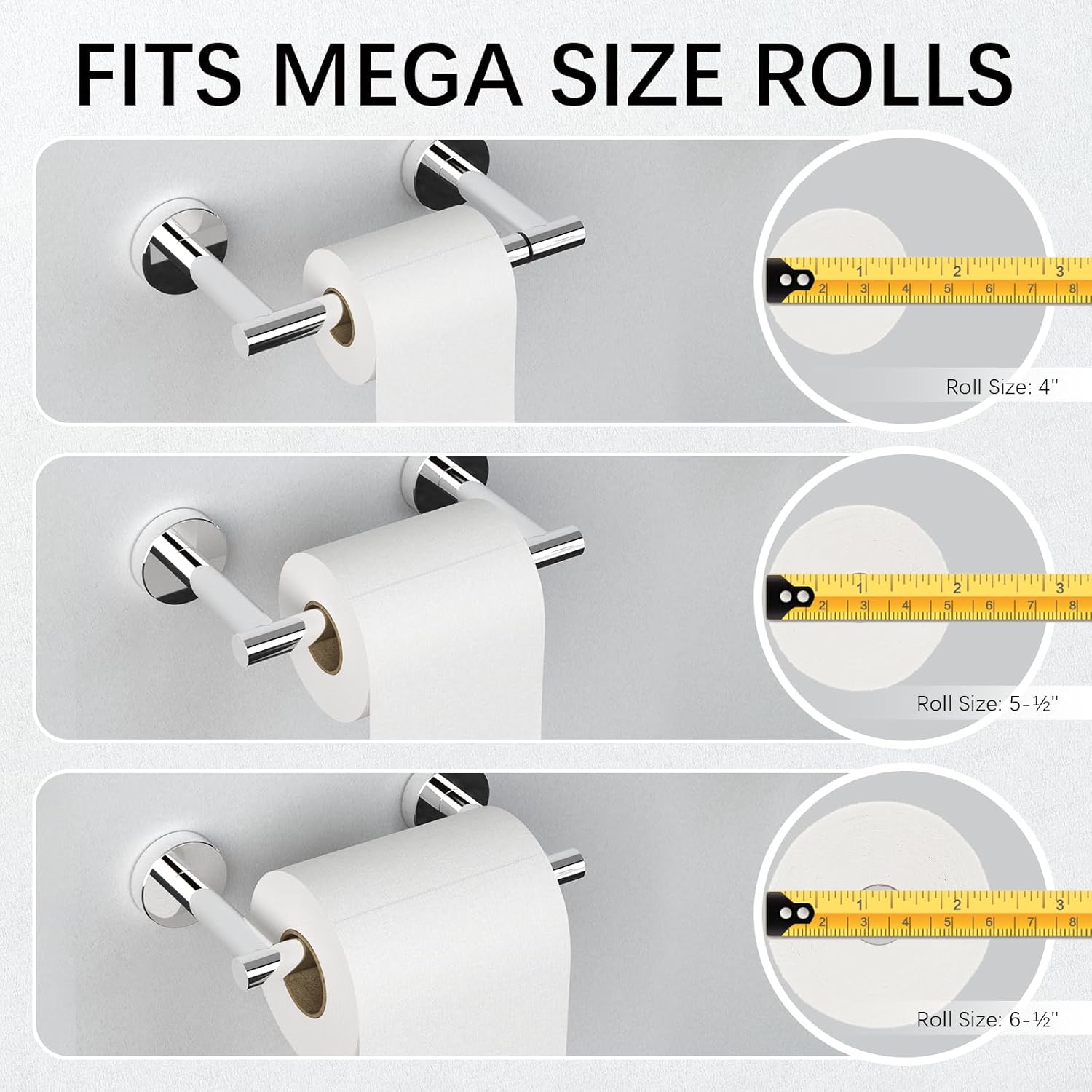 Sturdy and Stylish Double-Post Toilet Paper Holder