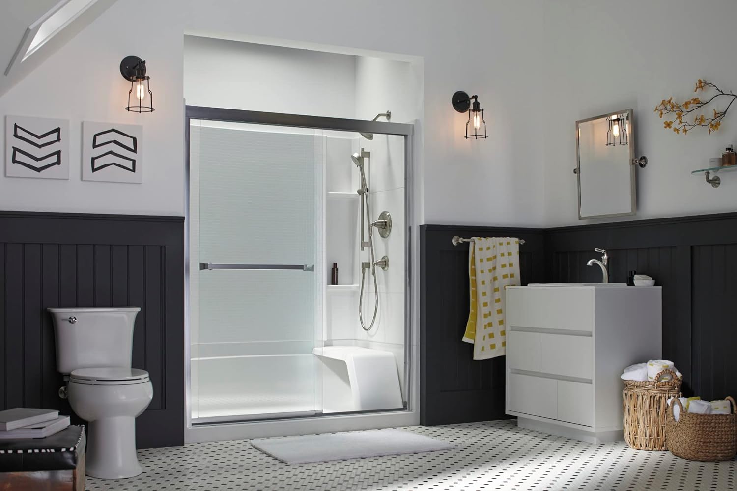 KOHLE G90 SlideBar Kit - Spacious Ergonomic Sliding Showerhead for Easy Enjoyment