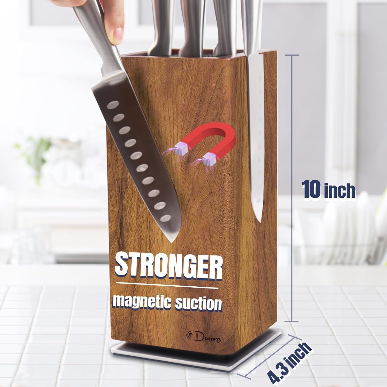 Dmore Magnetic Knife Block Stand with 360 Rotation