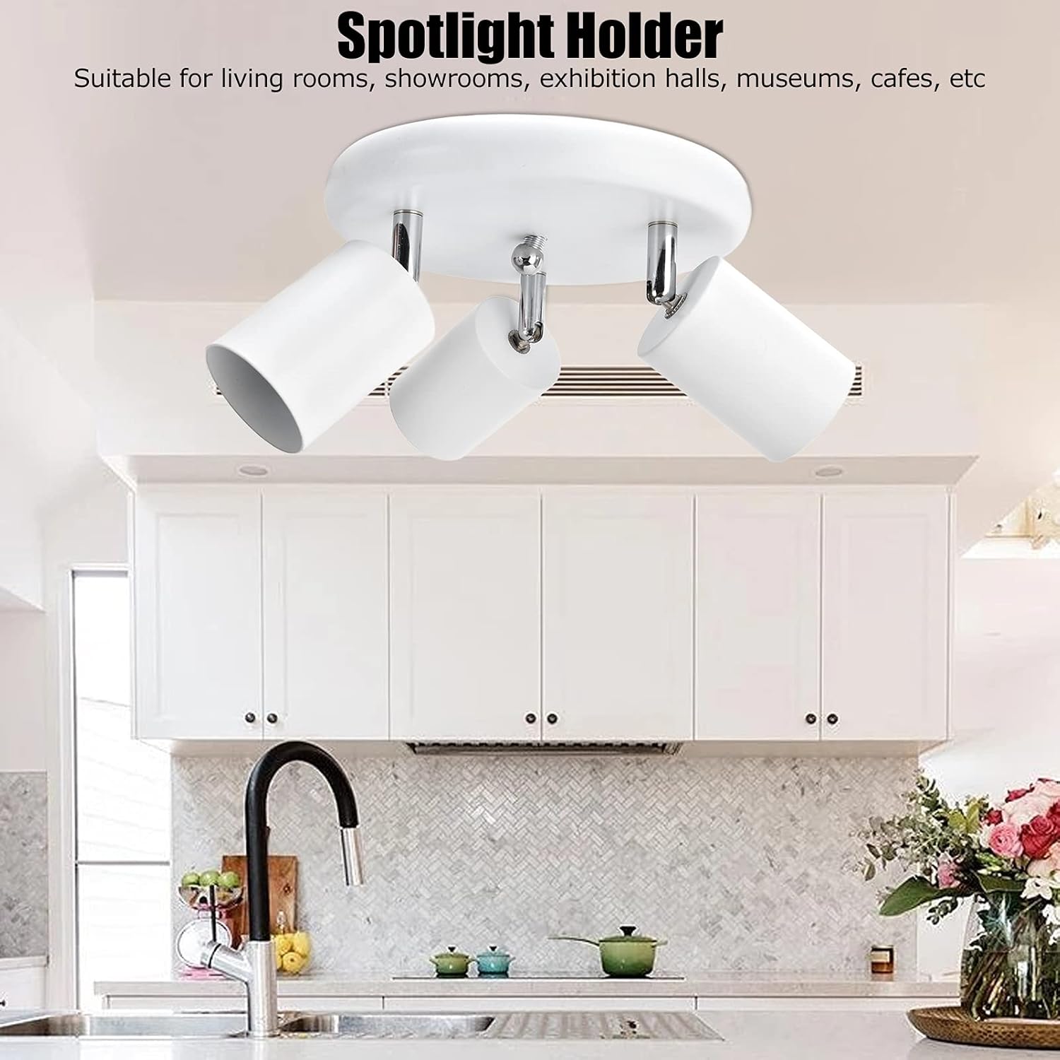 Sutinna Ceiling Spotlight Holder with Rotatable Base