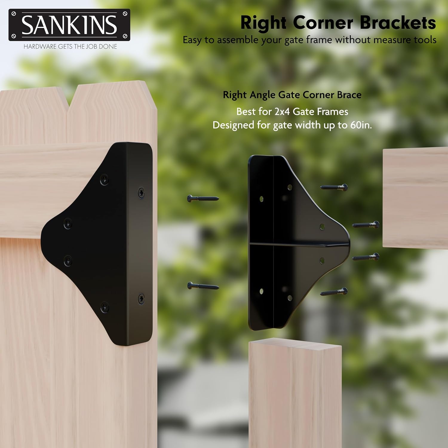 Sankins Anti Sag Gate Frame Kit for Wooden Gates
