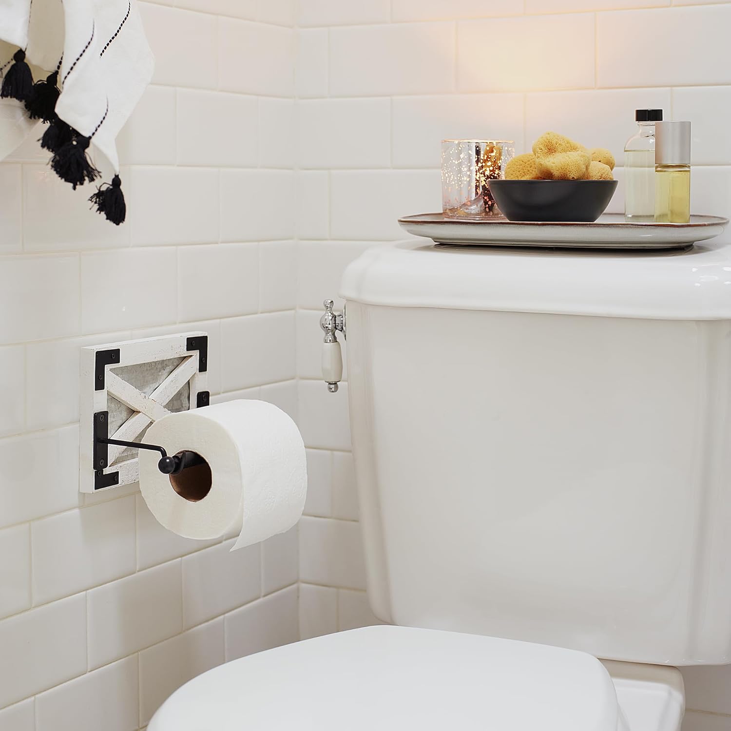 Autumn Alley Rustic Toilet Paper Holder - Farmhouse Style
