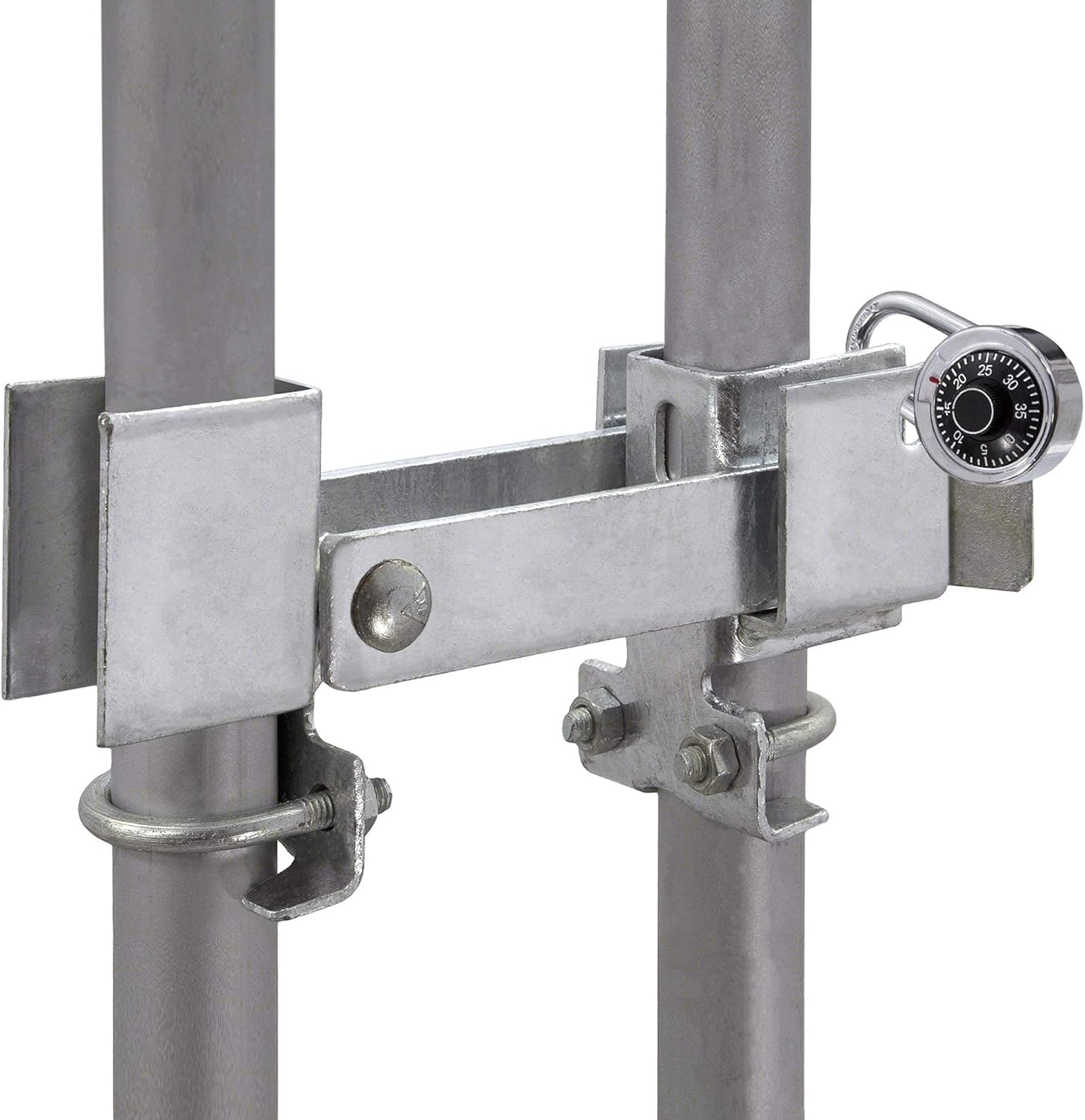Double Gate Latch for Chain Link Fences
