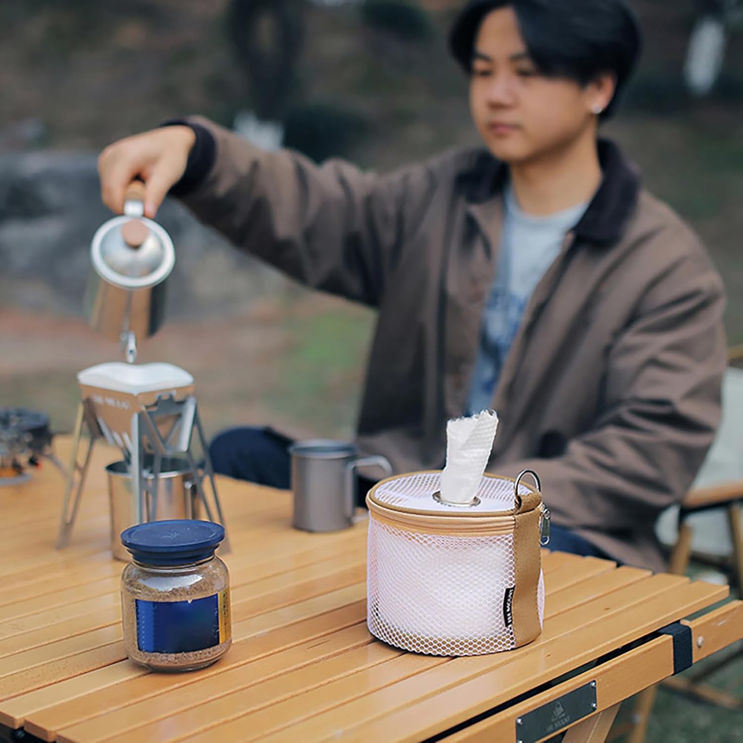Portable Toilet Paper Holder for Camping