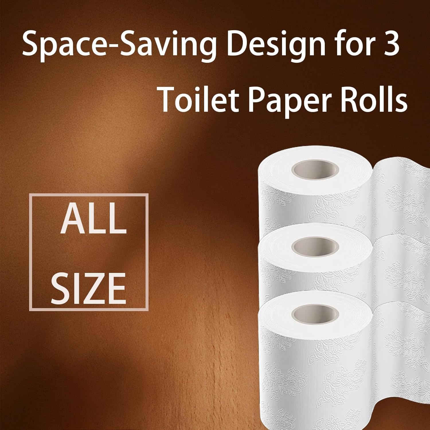 Luxury Jute Black Toilet Paper Holder