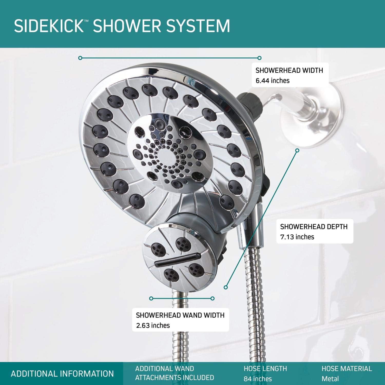 Peerless Sidekick Touch-Clean Showers for a Clean Powerful Experience