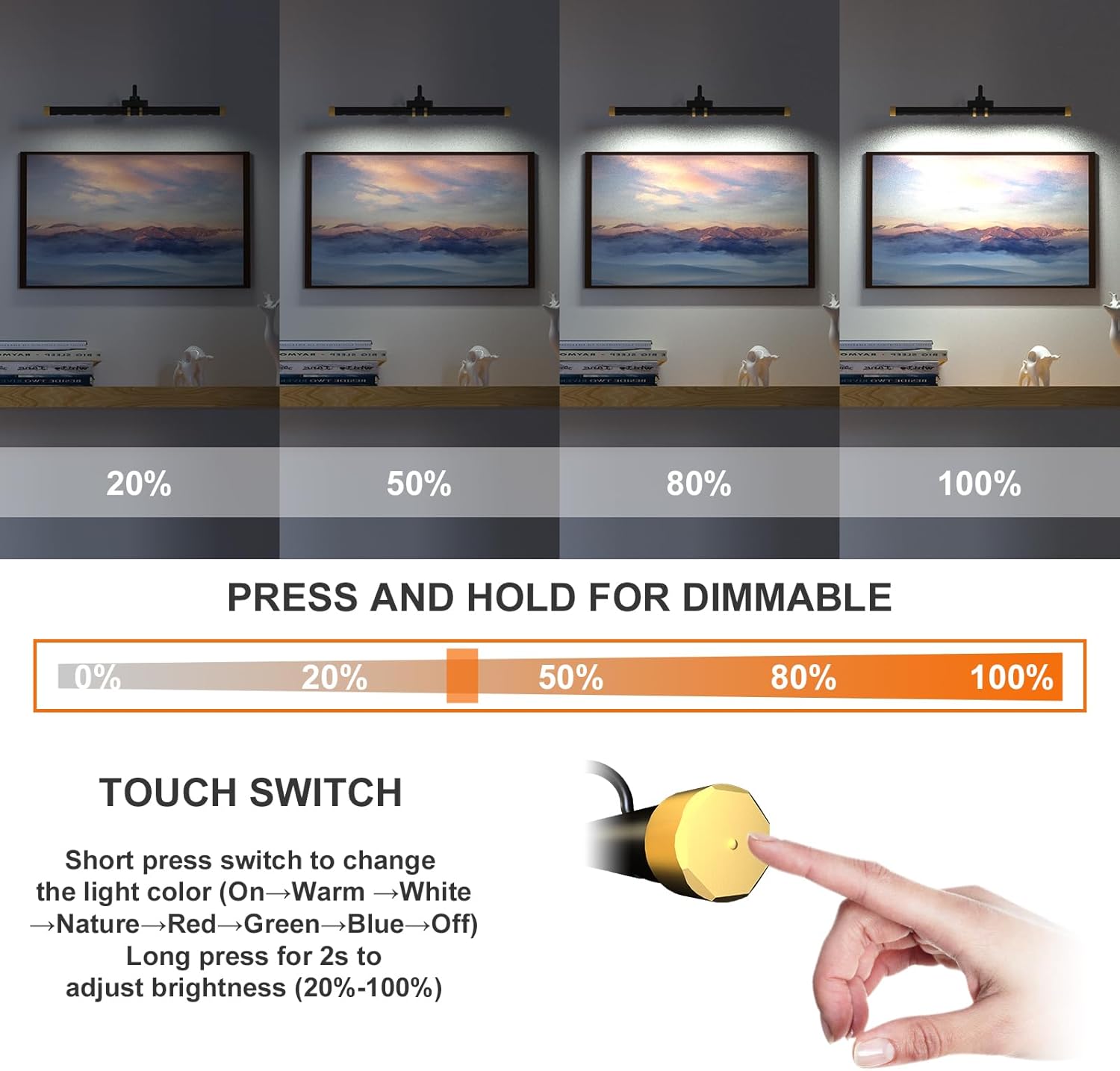 Starxing Picture Light with RGB Remote Control