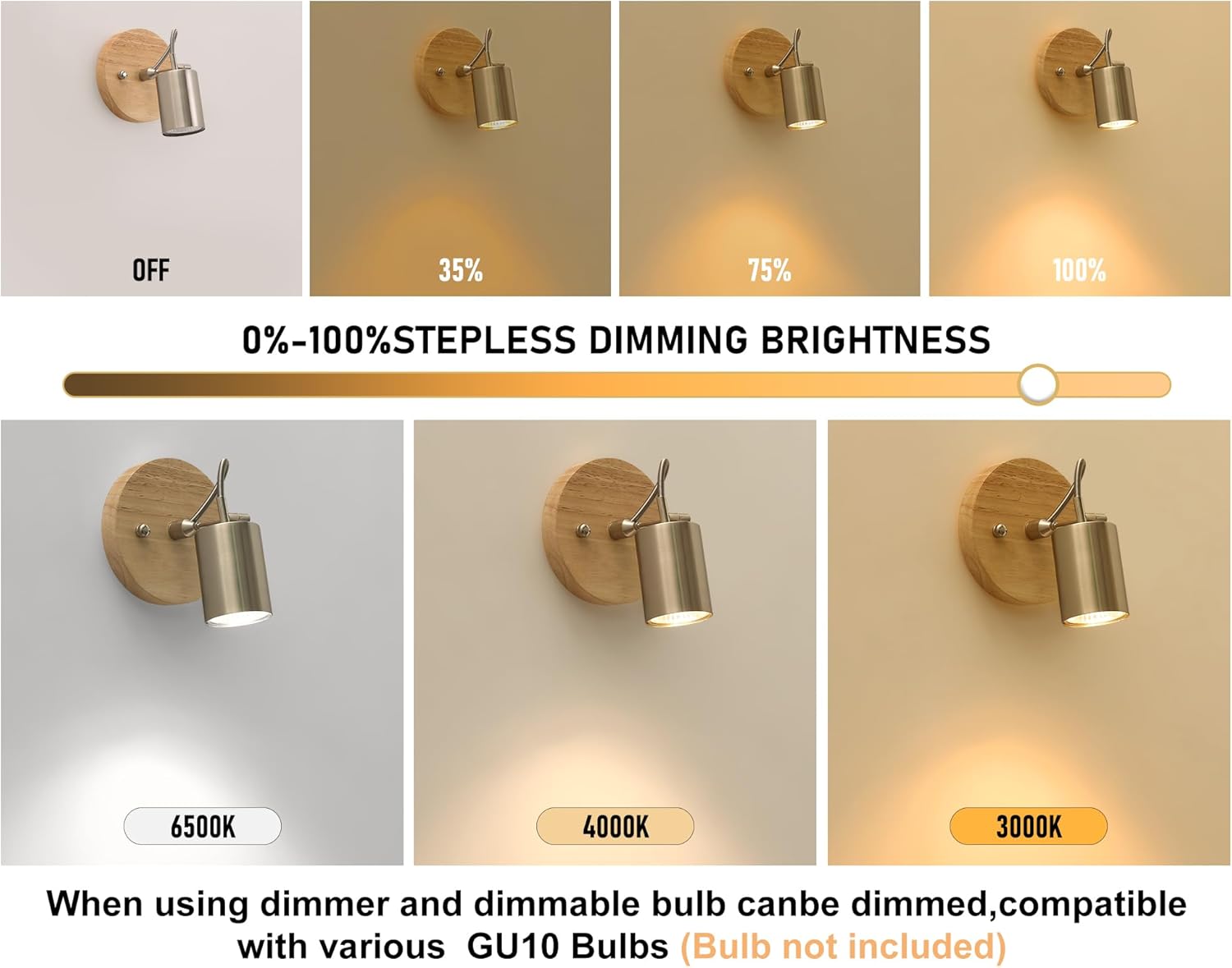 2 Pack Adjustable Ceiling Spotlights with Rotatable Head