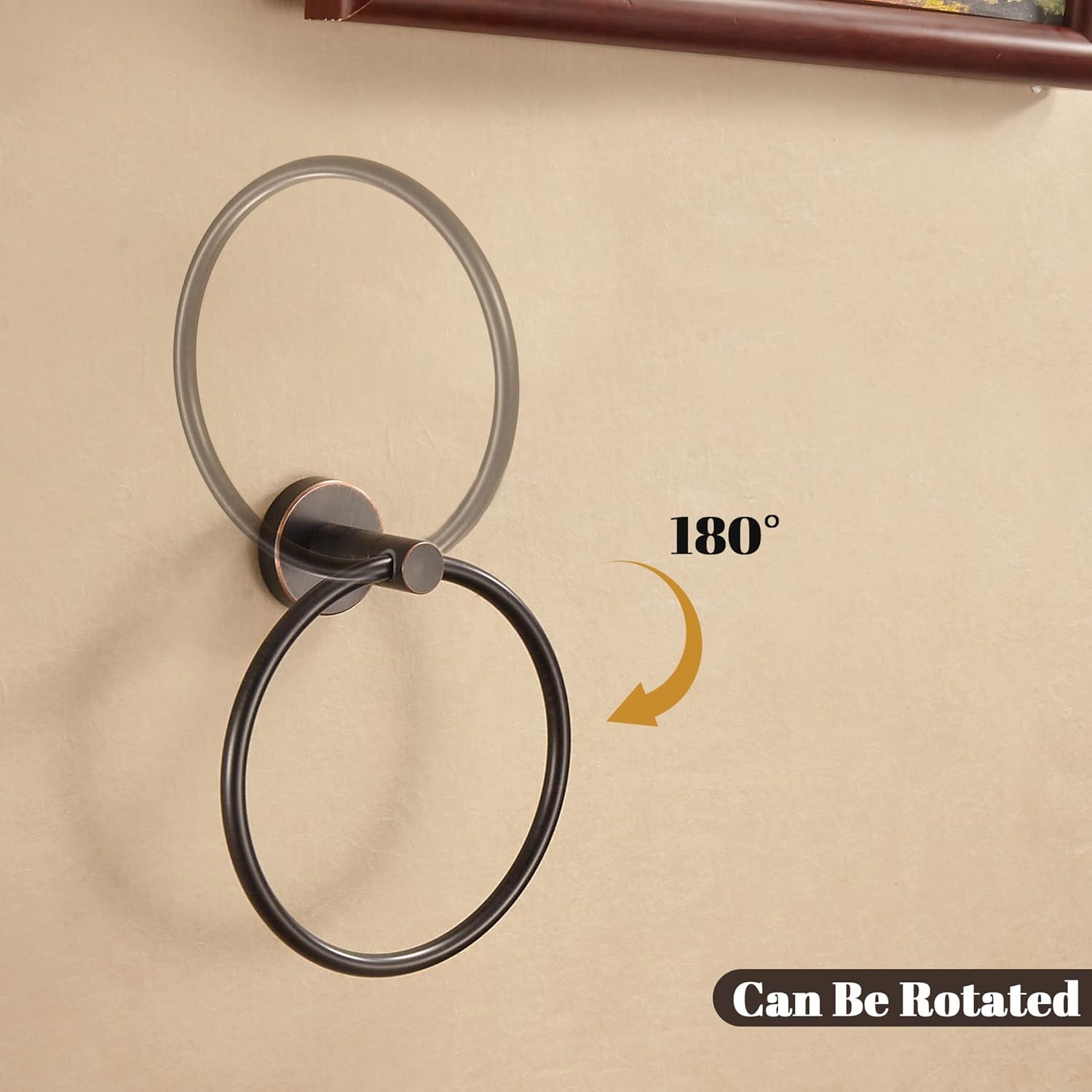 BigBig Home Bronze Towel Holder with 180 Rotation