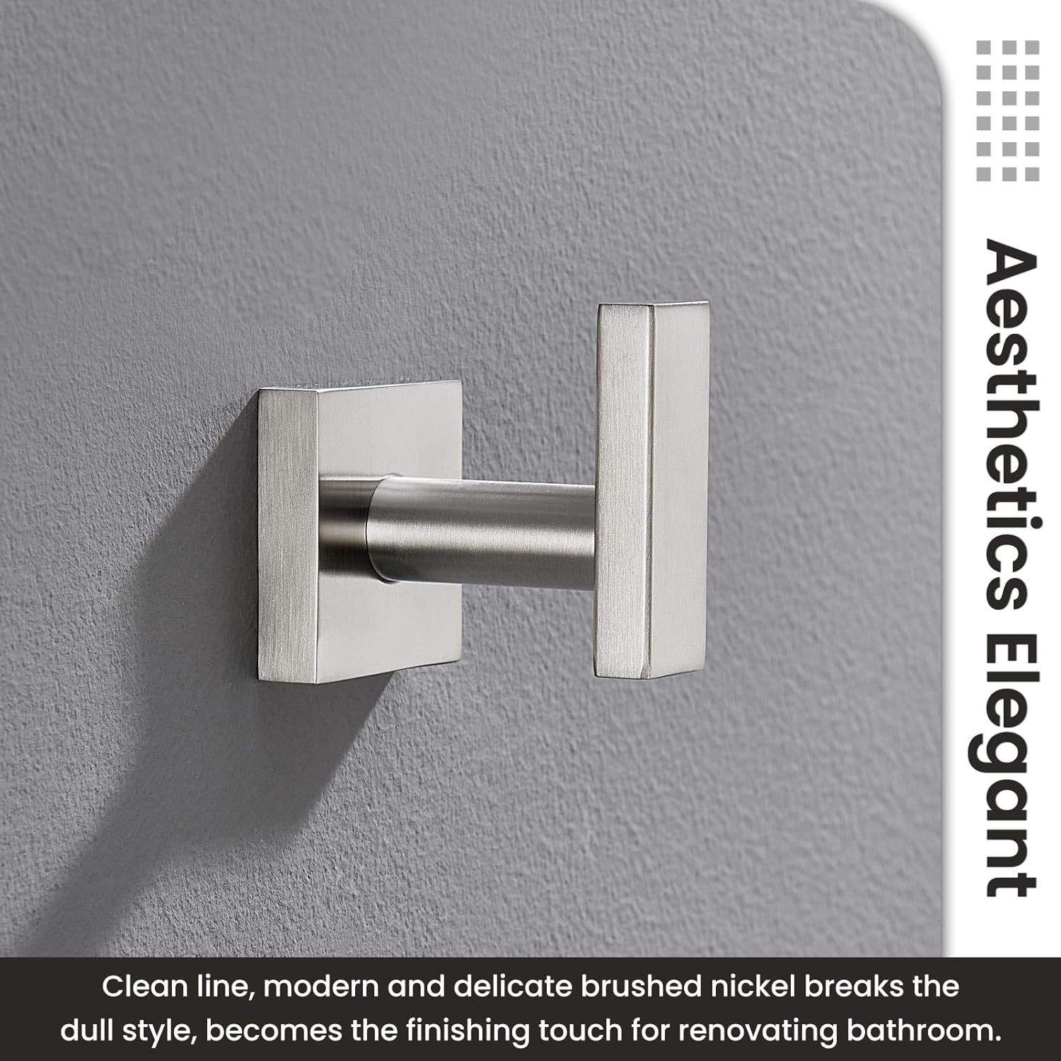Suyar Bathroom Towel Hook Brushed Nickel 304 Stainless Steel