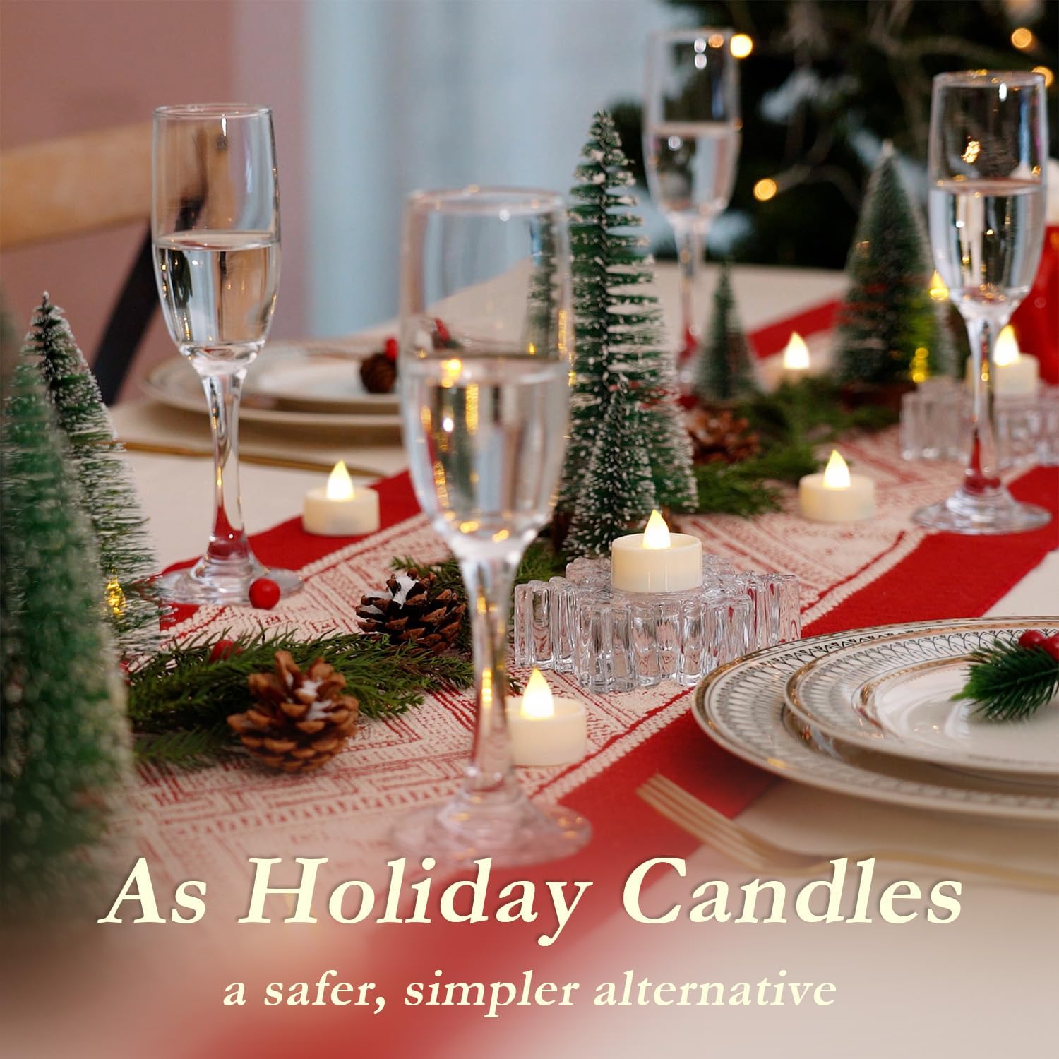 Amagic 30Pcs Flameless LED Tea Lights with 200 Hours Battery