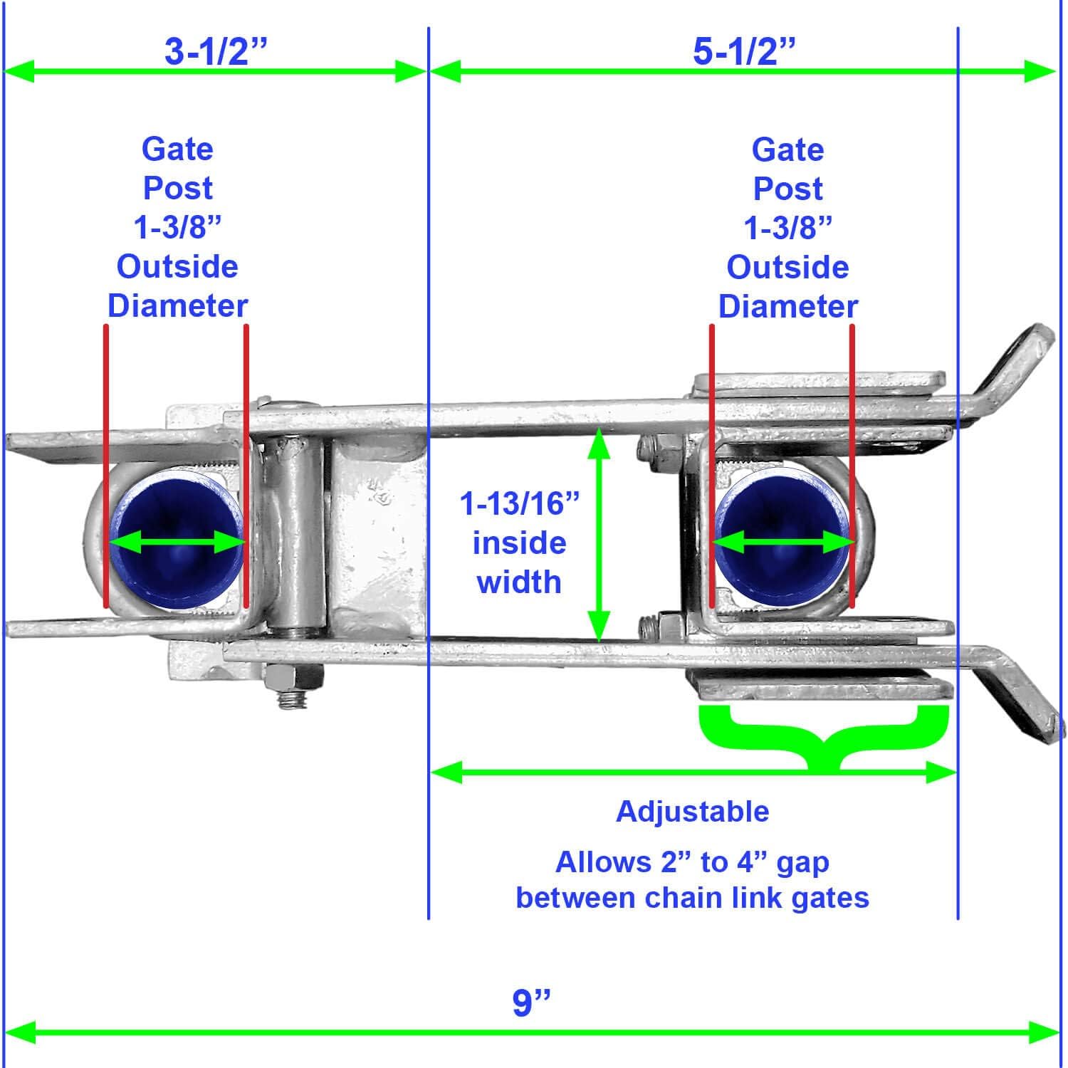 Safe Strong Chain Link Gate Latch