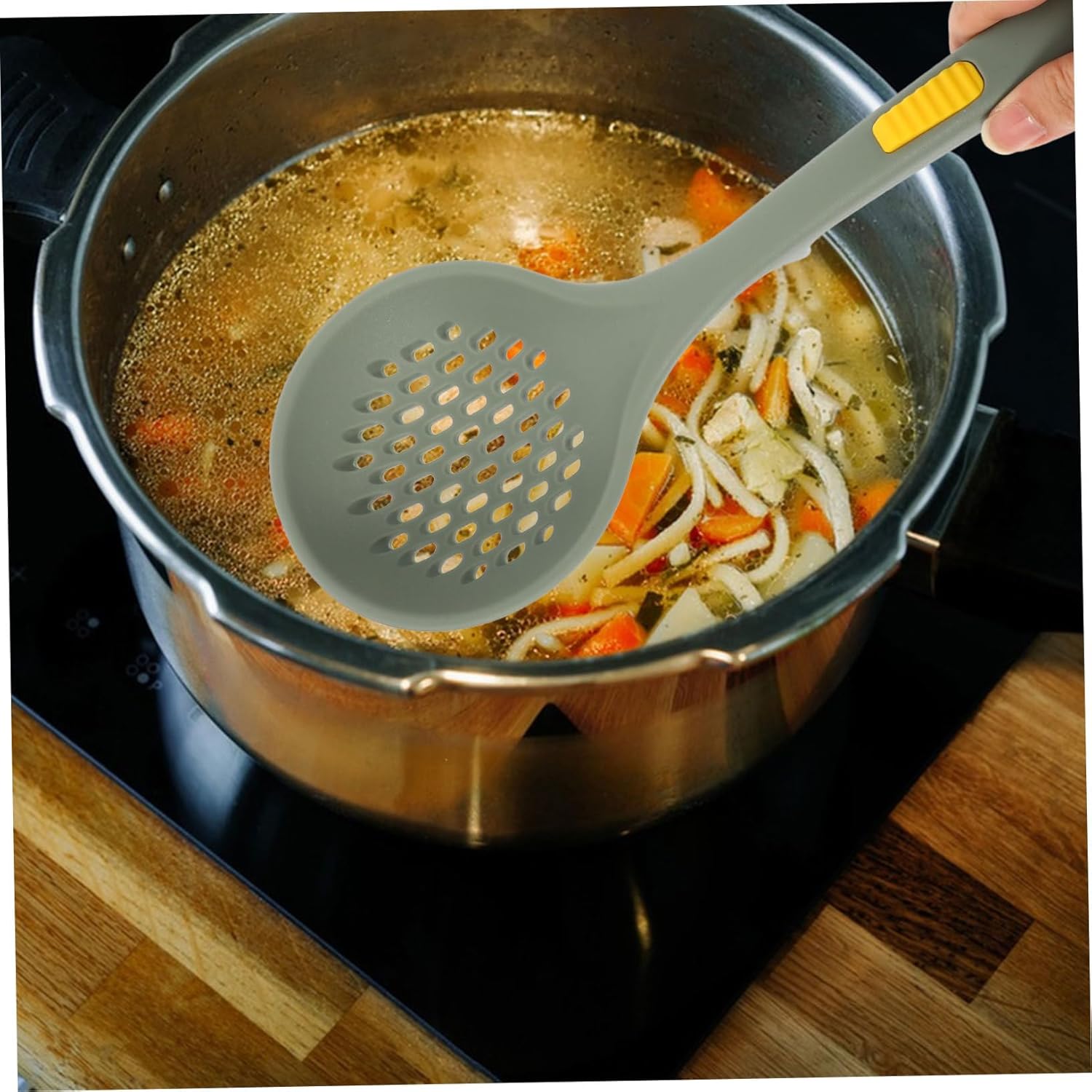 VINTORKY Multi-Functional Colander Spoon for Noodles and Fries