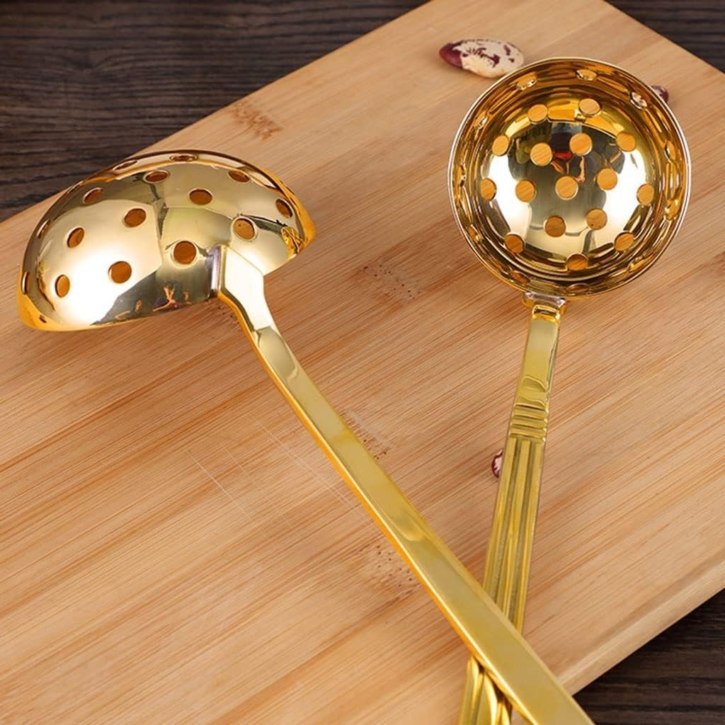 Copper Cooker Skimmer with Colander Ladle Strainer