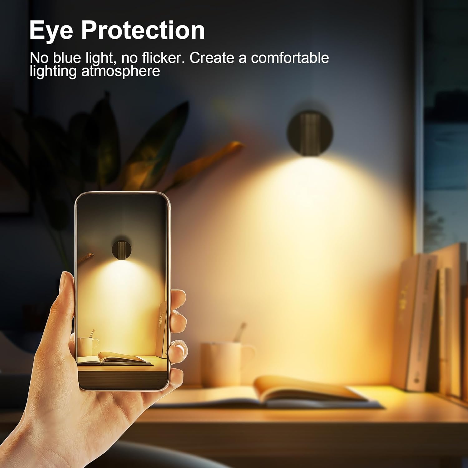 2-Pack Rechargeable LED Spotlight with Remote Control