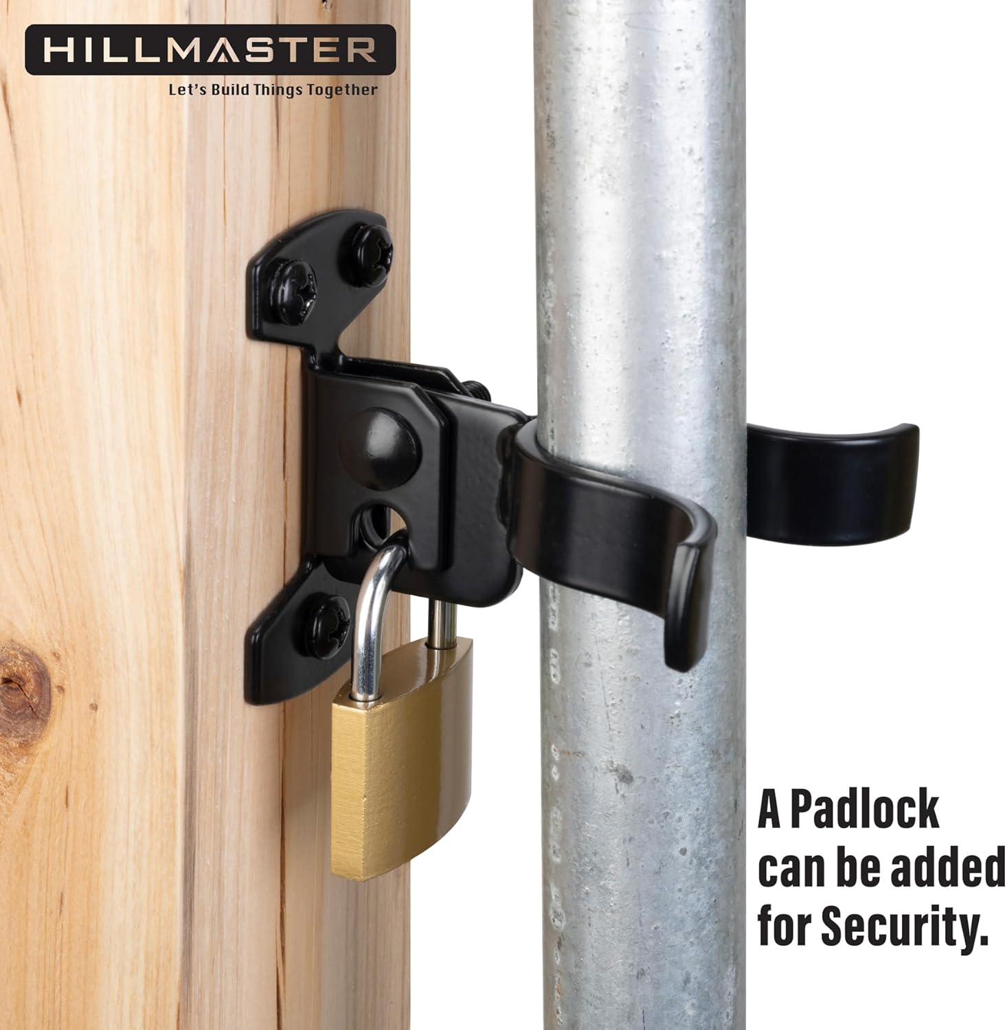 Sturdy Steel Chain-Link Gate Latch